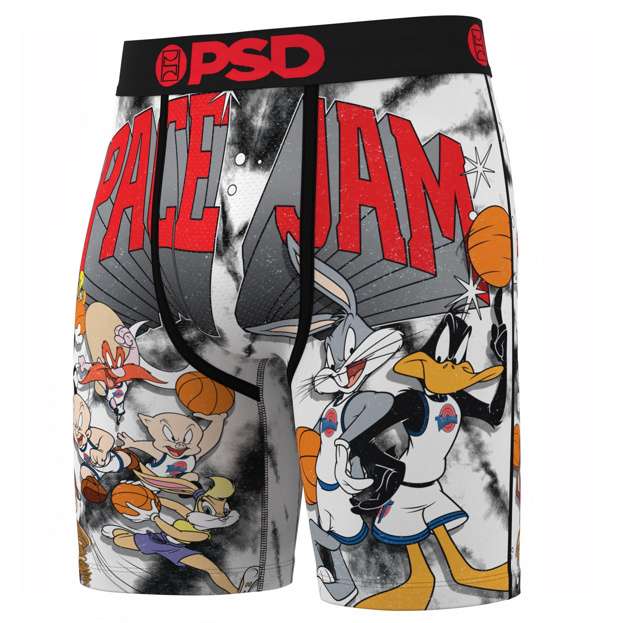 PSD Men's Retro Tune Squad Underwear - Black/White - BLACK/RED
