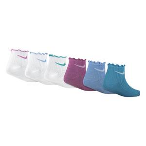 Nike Infant Girls' Lettuce Welt Playful 6-Pack Socks - MULTI-COLOR
