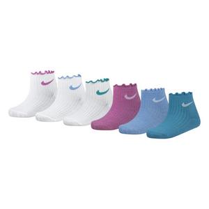 Nike Infant Girls' Lettuce Welt Playful 6-Pack Socks - MULTI-COLOR