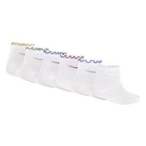 Nike Infant Girls' Lettuce Welt with Metallic 6-Pack Socks - WHITE/MULTI