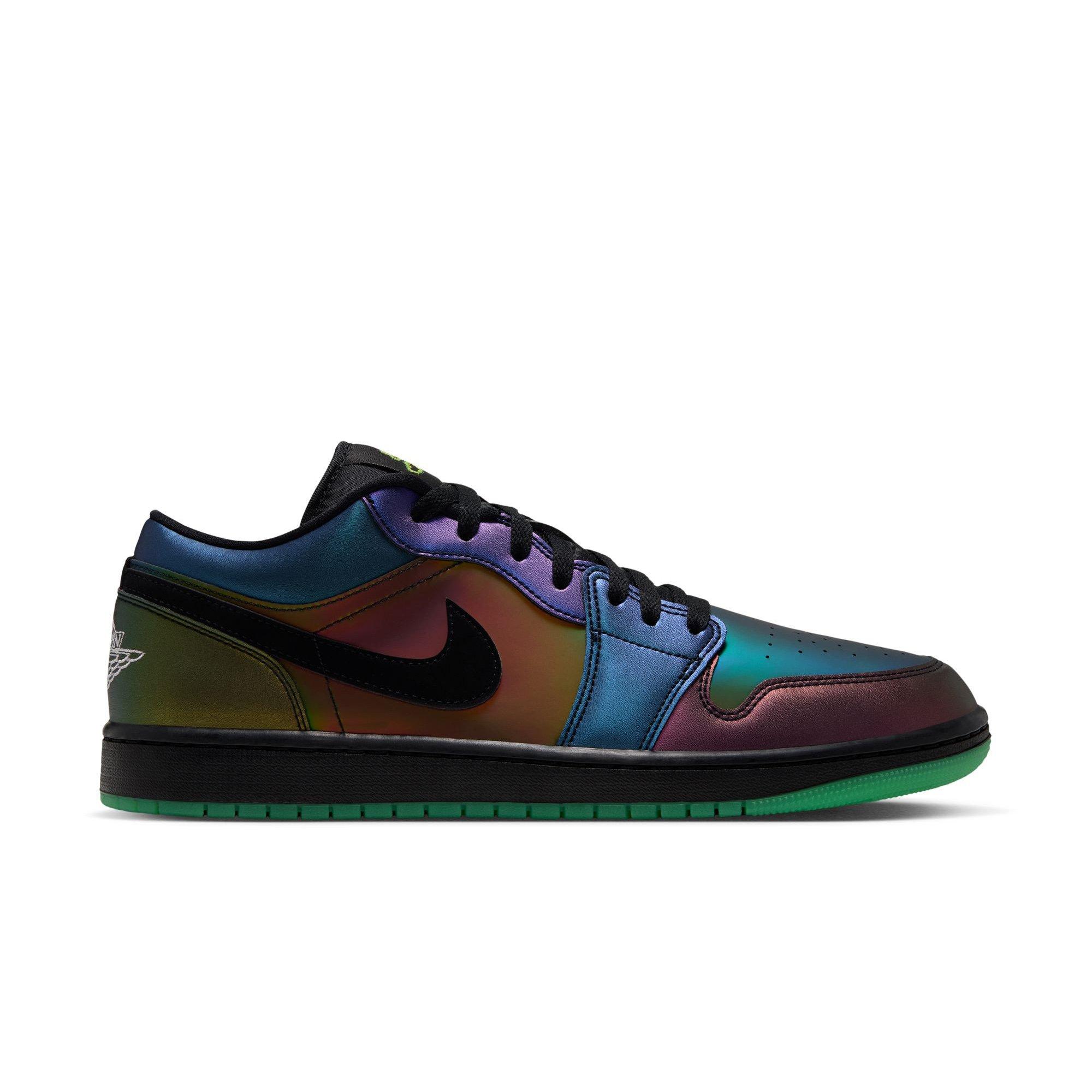 Jordan 1 Low SE "Magic Ball" Men's Shoe - BLACK/METALLIC SILVER/ACTION GREEN