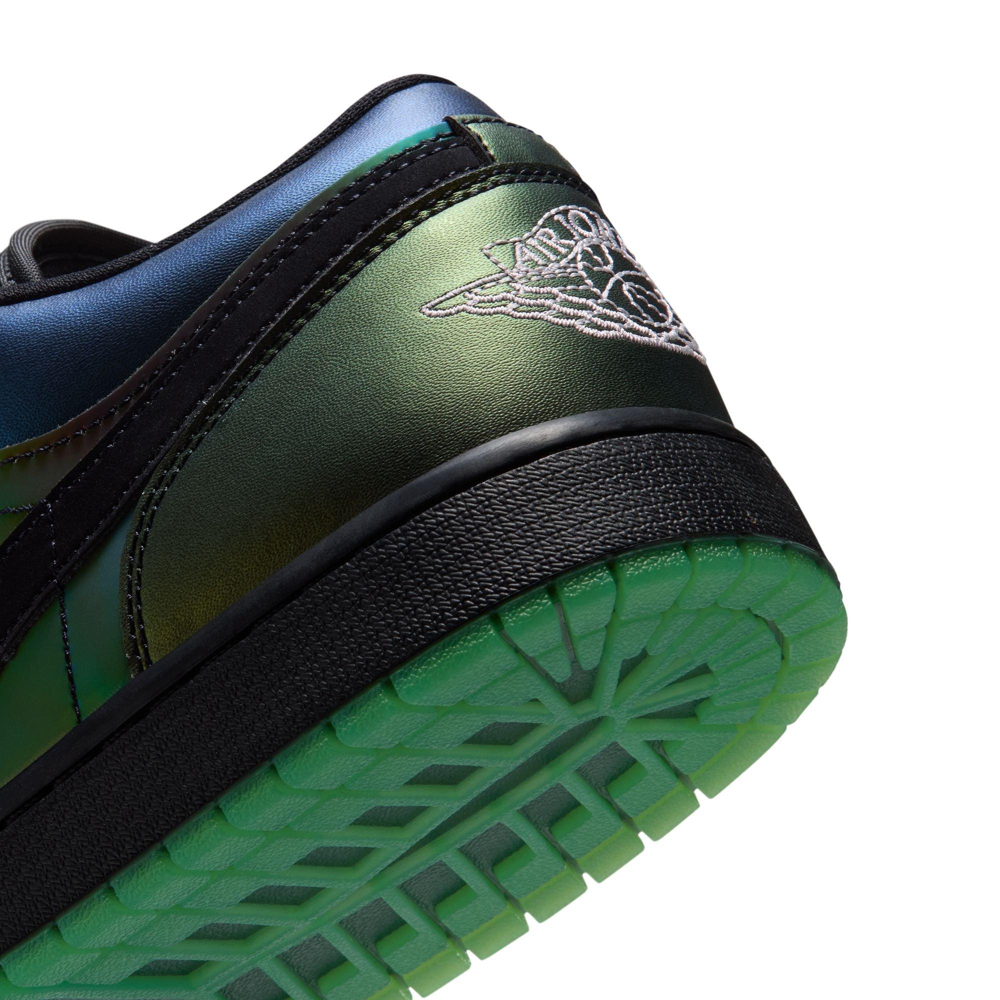 Jordan 1 Low SE "Magic Ball" Men's Shoe - BLACK/METALLIC SILVER/ACTION GREEN