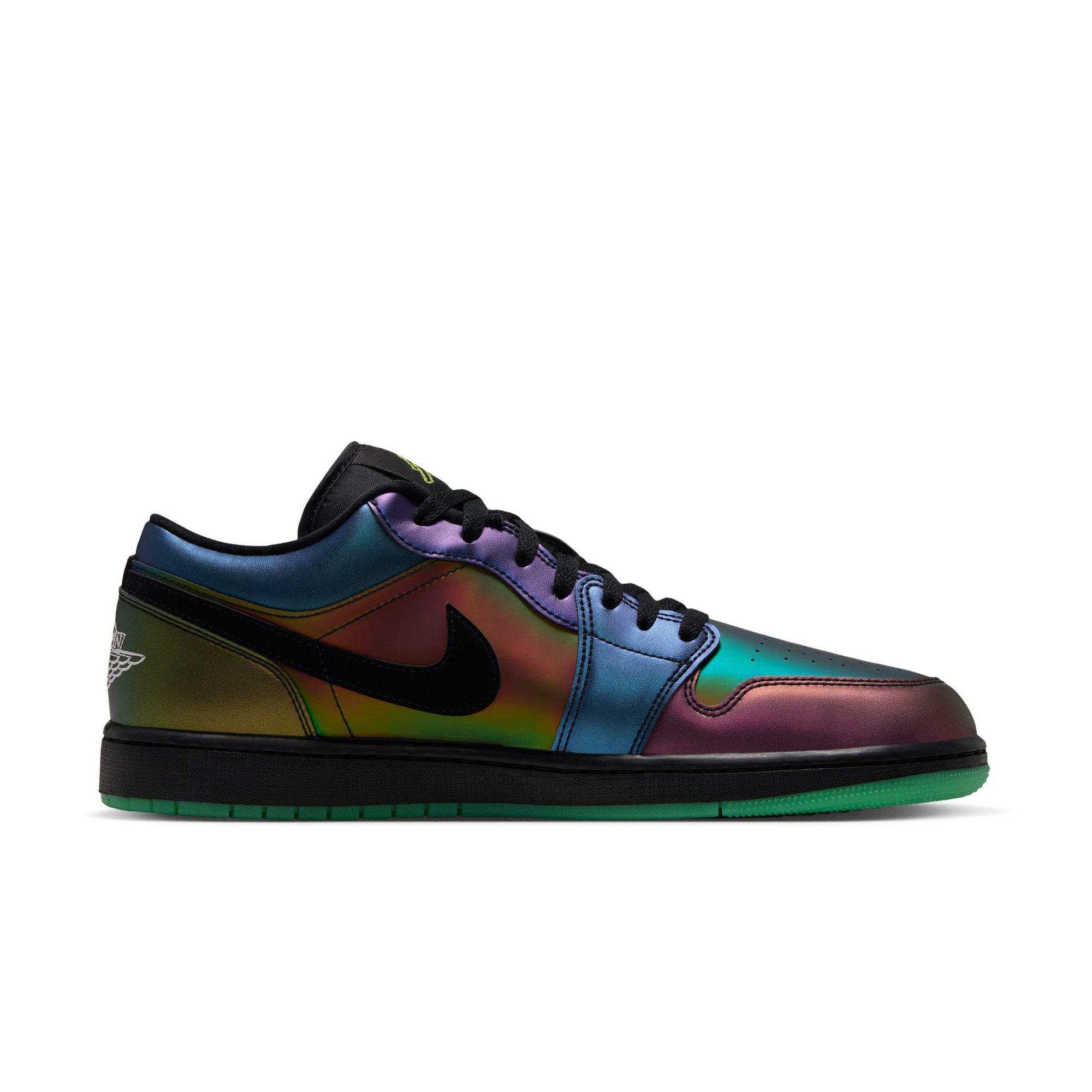 Jordan 1 Low SE "Magic Ball" Men's Shoe - BLACK/METALLIC SILVER/ACTION GREEN