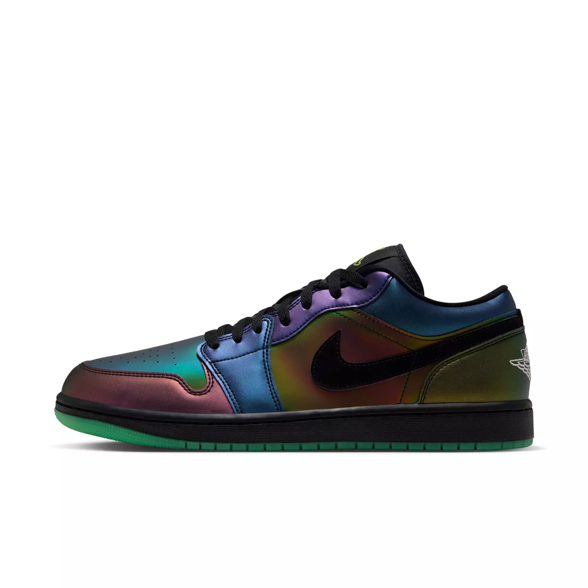 Jordan 1 Low SE "Magic Ball" Men's Shoe - BLACK/METALLIC SILVER/ACTION GREEN