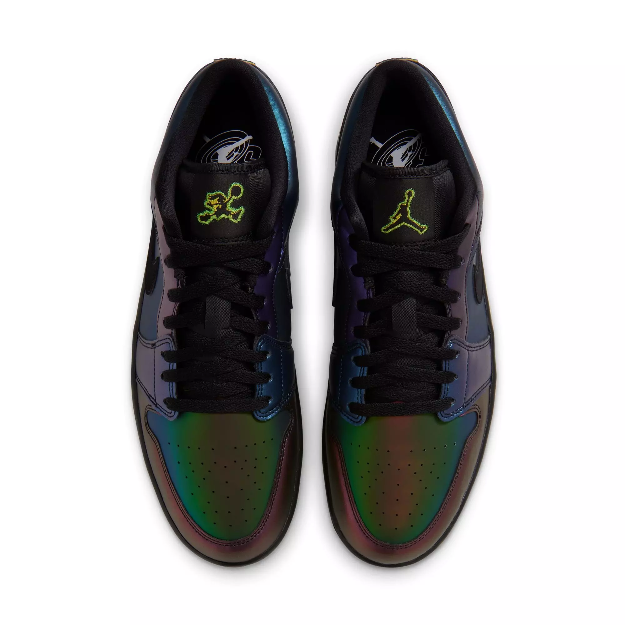 Jordan 1 Low SE "Magic Ball" Men's Shoe - BLACK/METALLIC SILVER/ACTION GREEN