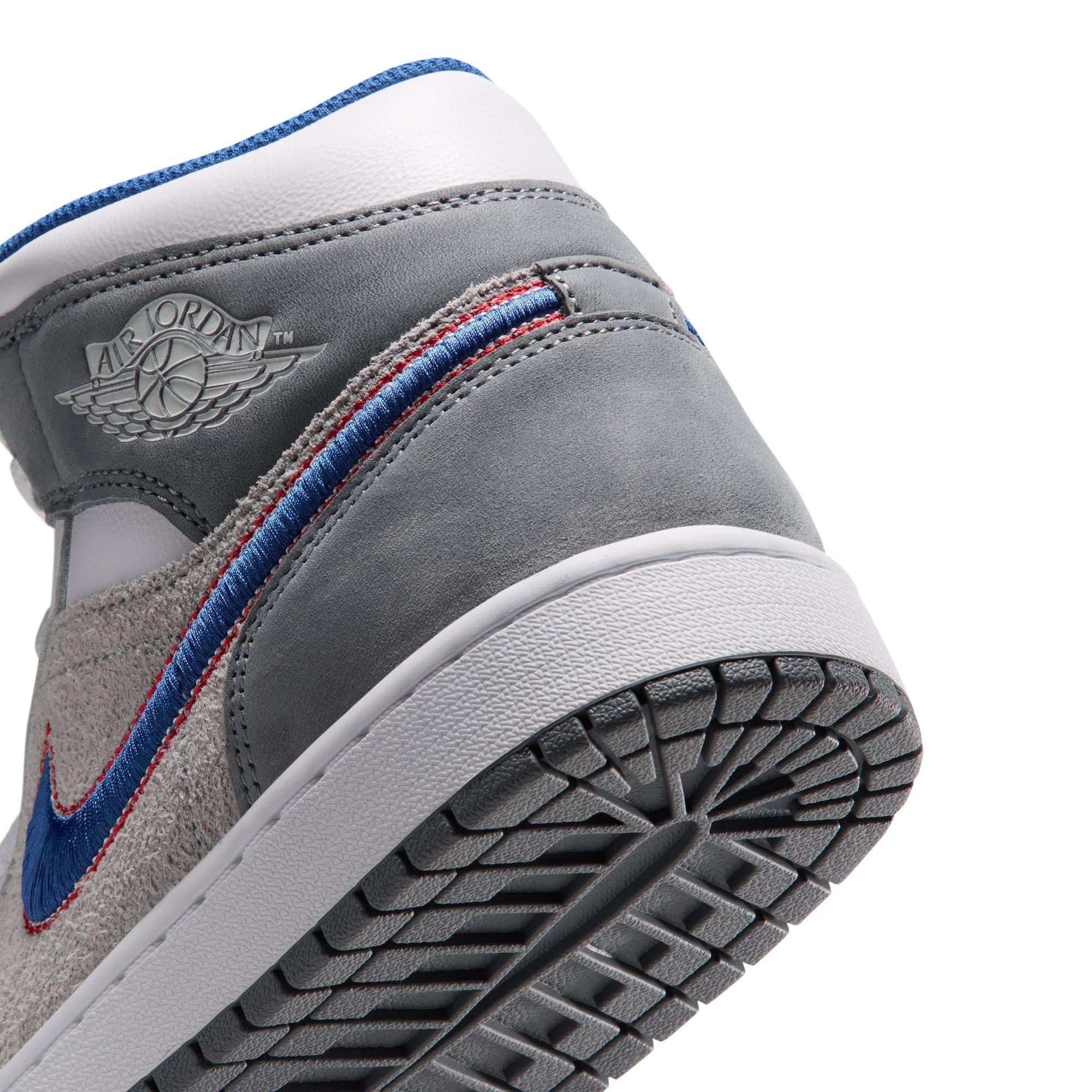 Jordan 1 Mid SE "Hare" Men's Shoe - LT SMOKE GREY/VARSITY ROYAL