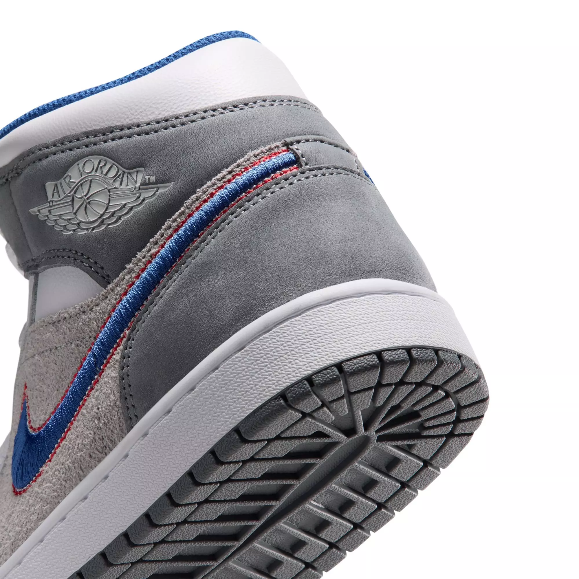 Jordan 1 Mid SE "Hare" Men's Shoe - LT SMOKE GREY/VARSITY ROYAL