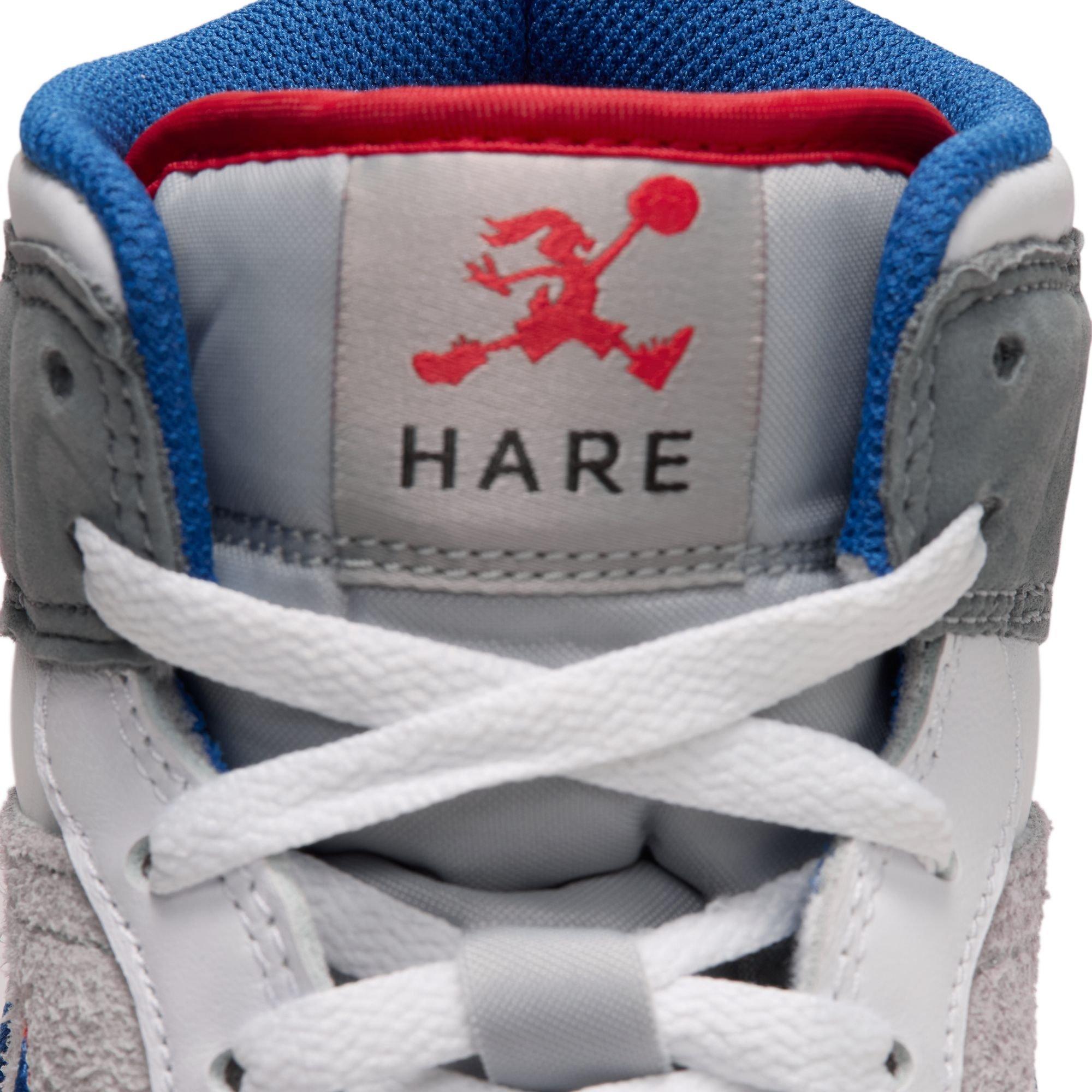 Jordan 1 Mid SE "Hare" Men's Shoe - LT SMOKE GREY/VARSITY ROYAL