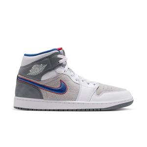 Jordan 1 Mid SE "Hare" Men's Shoe - LT SMOKE GREY/VARSITY ROYAL