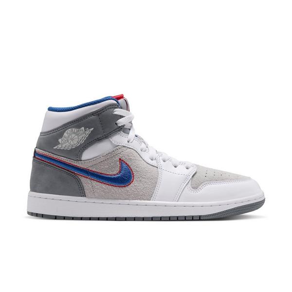 Jordan 1 Mid SE "Hare" Men's Shoe - LT SMOKE GREY/VARSITY ROYAL