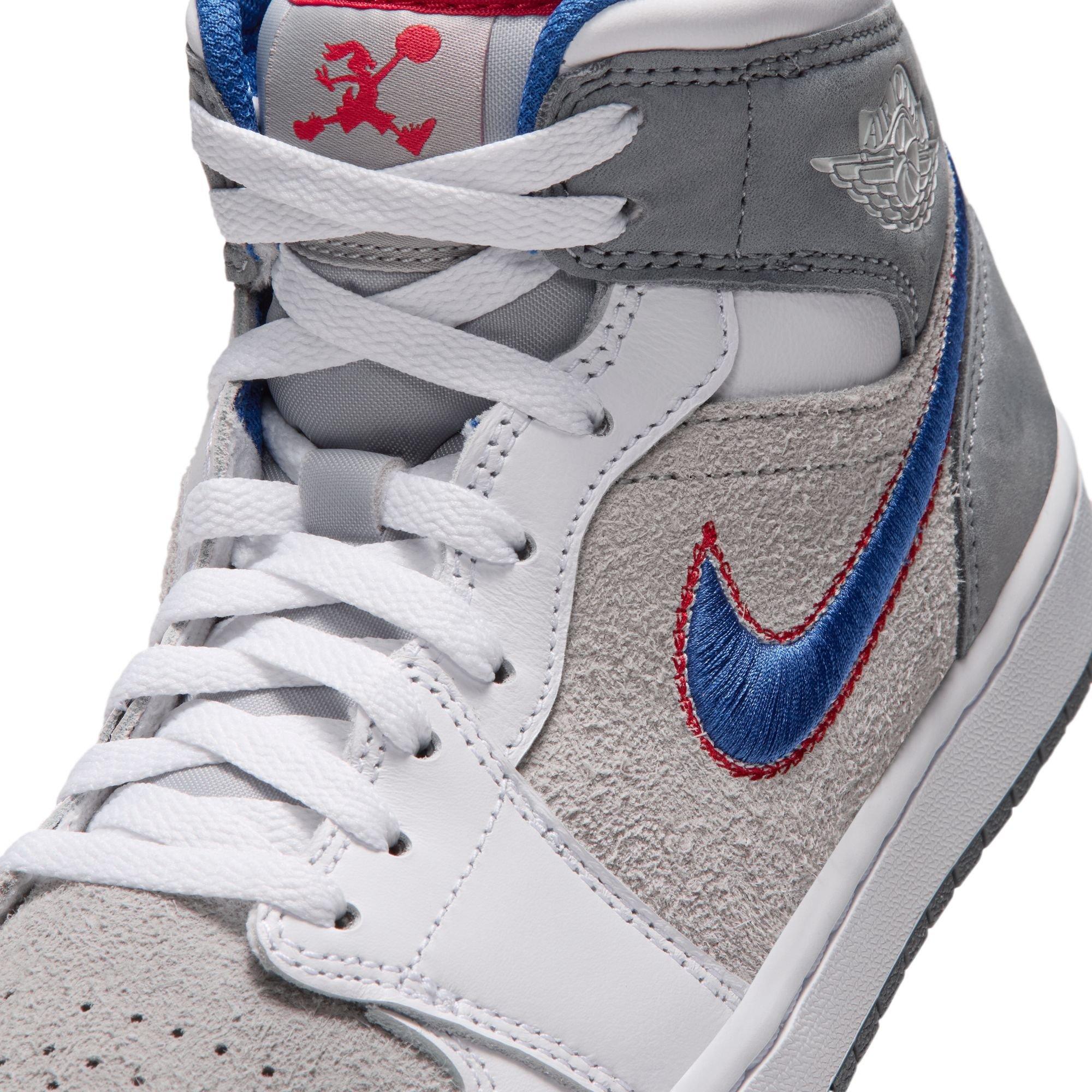 Jordan 1 Mid SE "Hare" Men's Shoe - LT SMOKE GREY/VARSITY ROYAL
