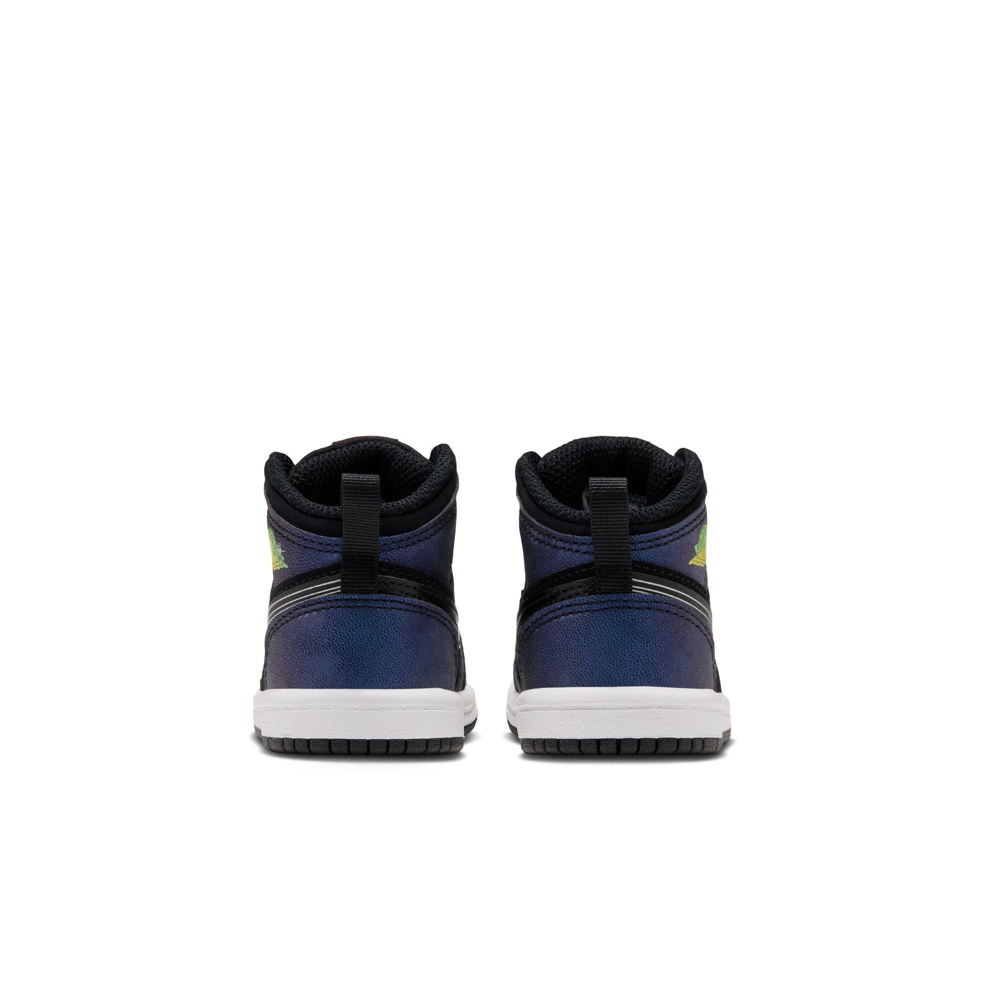 Jordan 1 Mid SE "Space Jam" Toddler Kids' Shoe - BLACK/YELLOW ZEST/ACTION GREEN