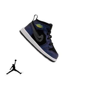 Jordan 1 Mid SE "Space Jam" Toddler Kids' Shoe - BLACK/YELLOW ZEST/ACTION GREEN