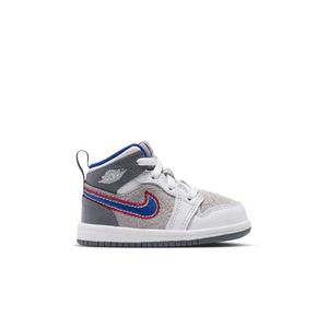 Jordan 1 Mid SE "Hare" Toddler Kids' Shoe - LT SMOKE GREY/VARSITY ROYAL