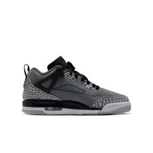 Jordan Spizike Low "Cool Grey/University Red/Black" Grade School Boys' Shoe - GREY/RED