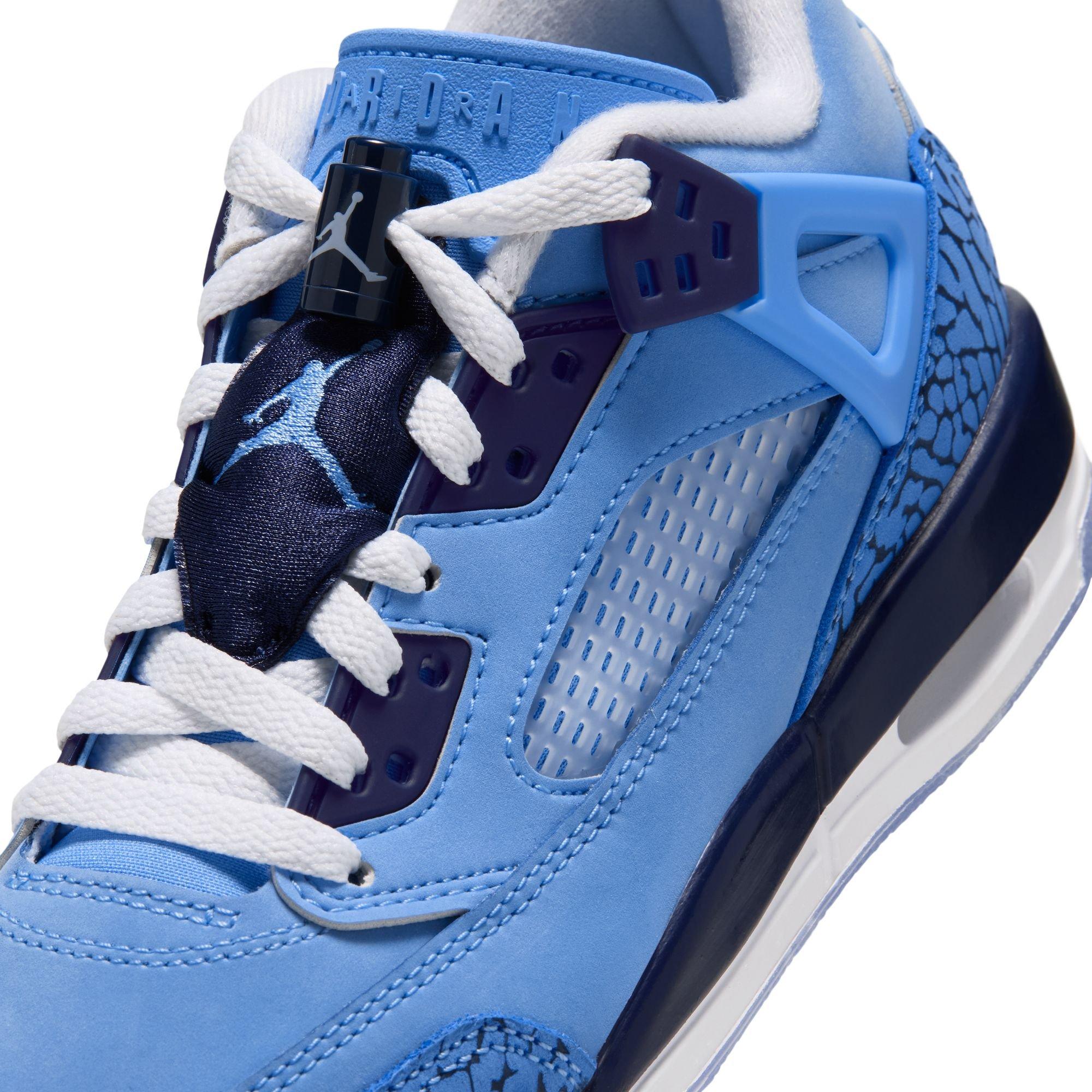 Jordan Spizike Low "University Blue/White/Midnight Navy" Grade School Boys' Shoe - CAROLINA BLUE