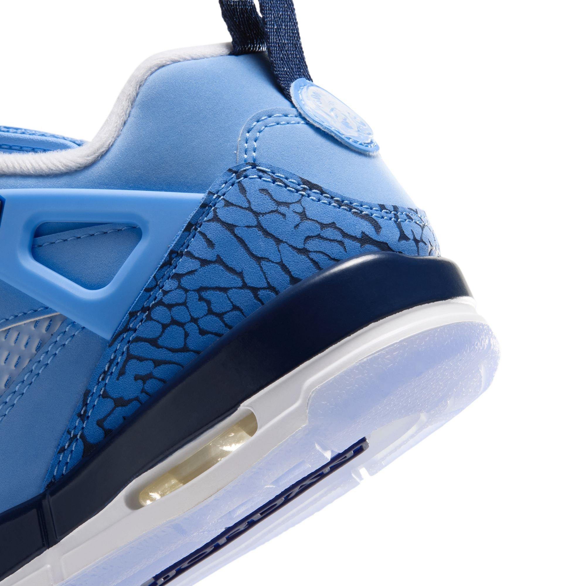 Jordan Spizike Low "University Blue/White/Midnight Navy" Grade School Boys' Shoe - CAROLINA BLUE