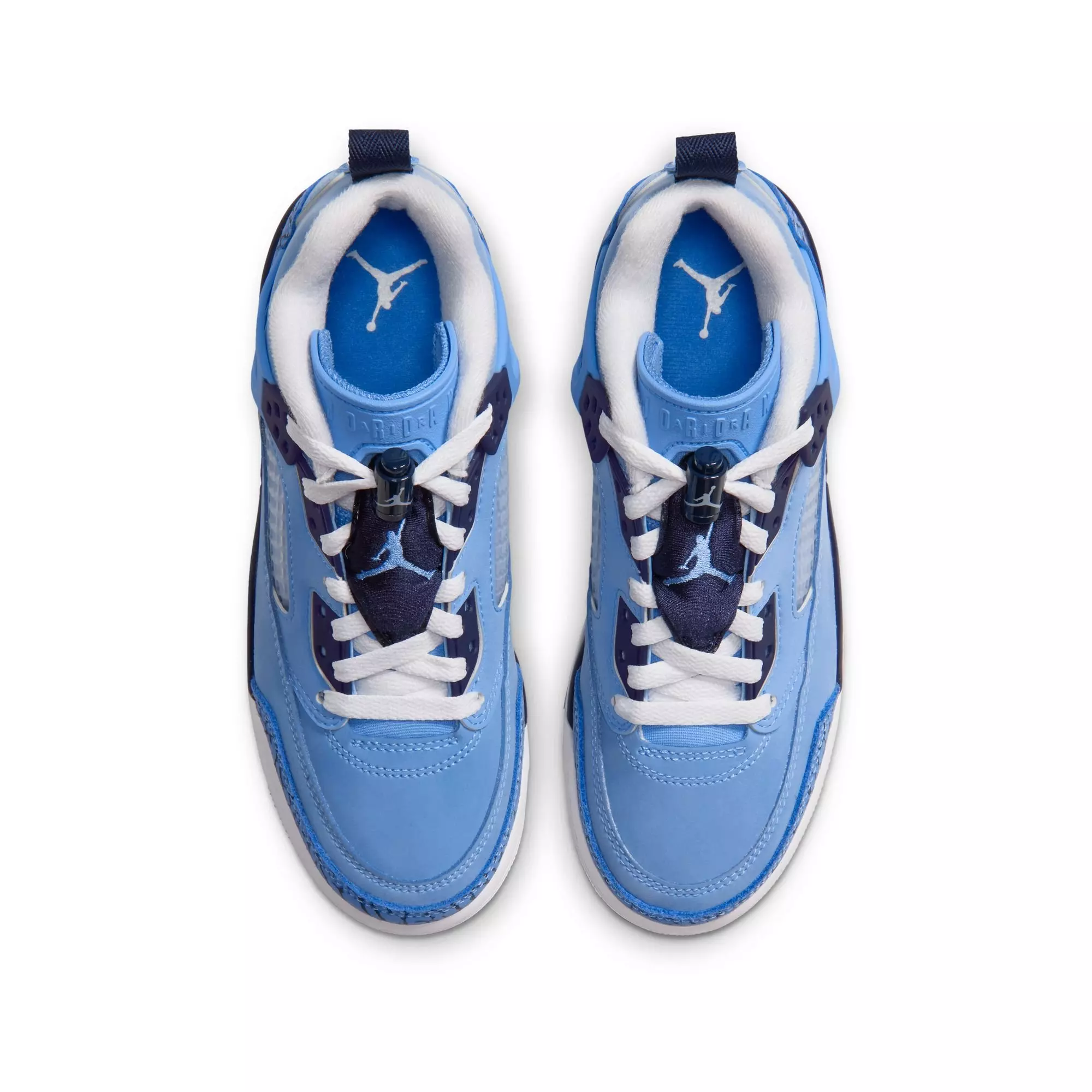 Jordan Spizike Low "University Blue/White/Midnight Navy" Grade School Boys' Shoe - CAROLINA BLUE