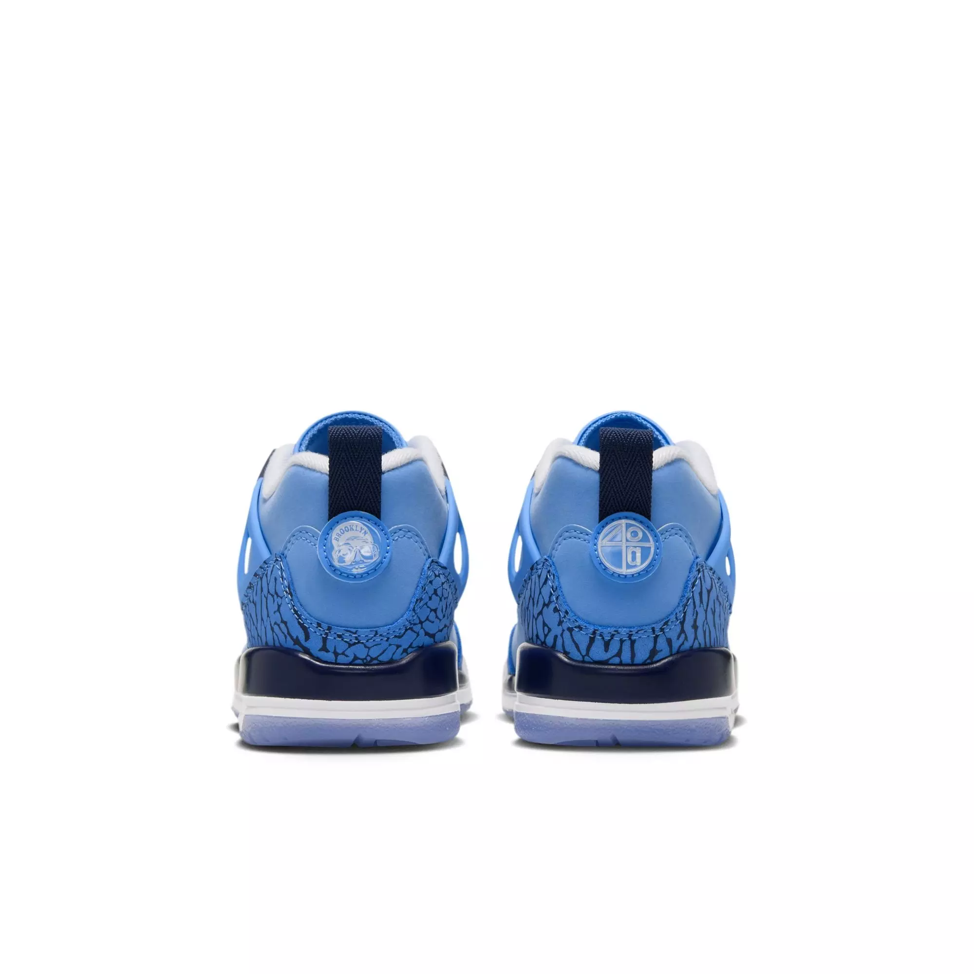 Jordan Spizike Low "University Blue/White/Midnight Navy" Grade School Boys' Shoe - CAROLINA BLUE