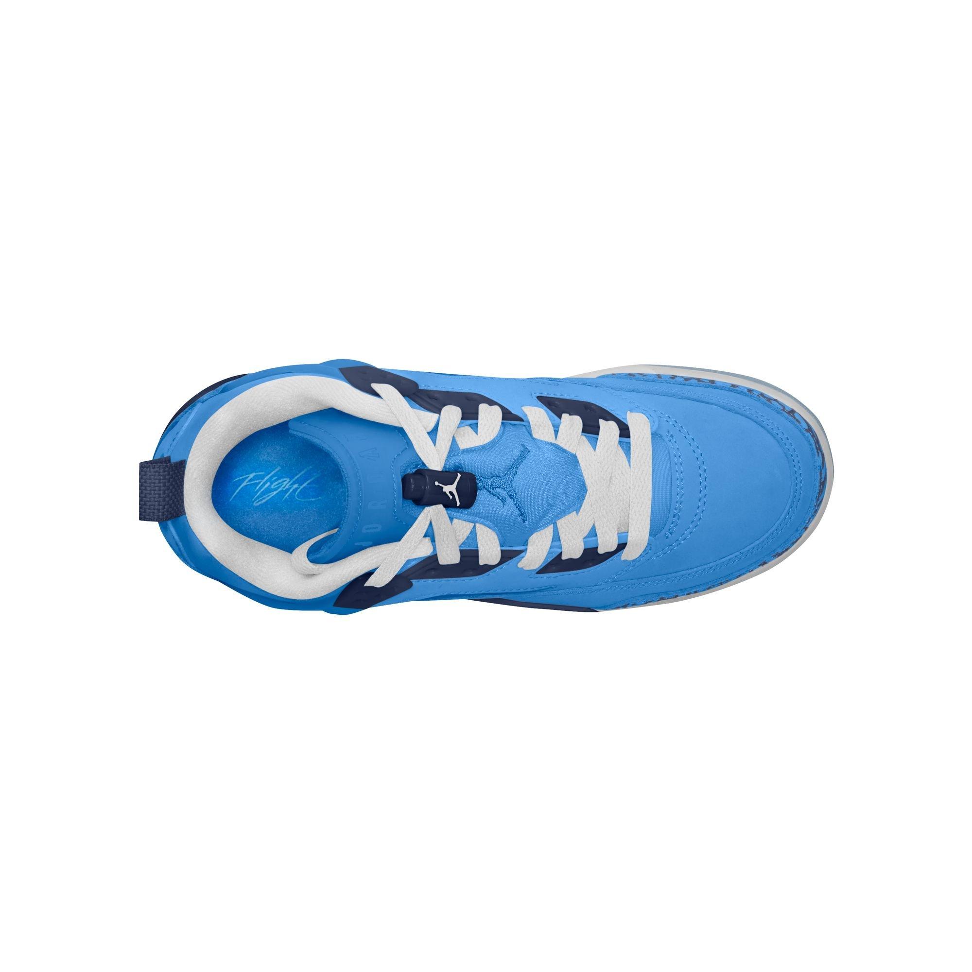 Jordan Spizike Low "University Blue/White/Midnight Navy" Grade School Boys' Shoe - CAROLINA BLUE