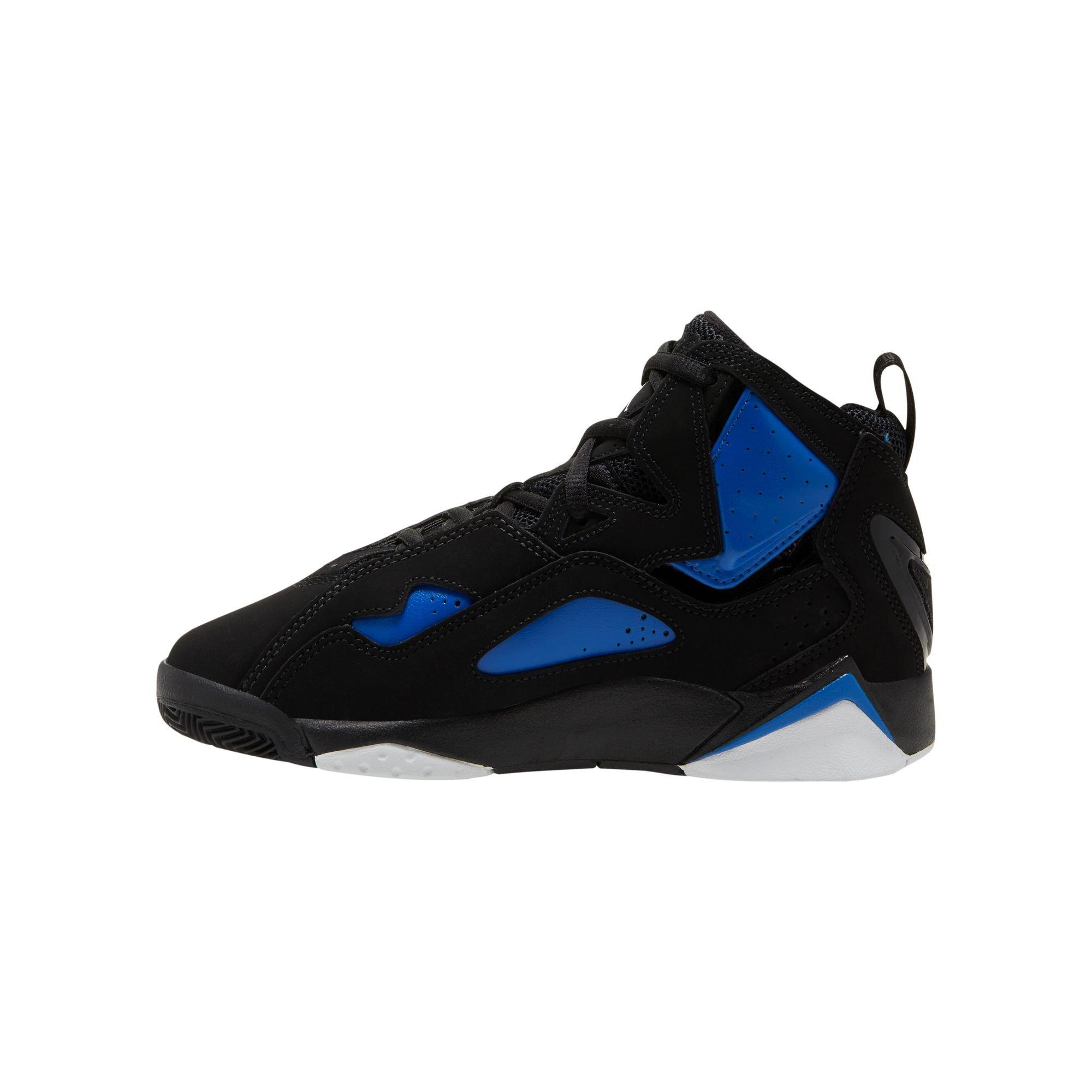 Jordan True Flight "Black/White/Game Royal" Grade School Boys' Shoe - BLACK/ROYAL Thumbnail View 4