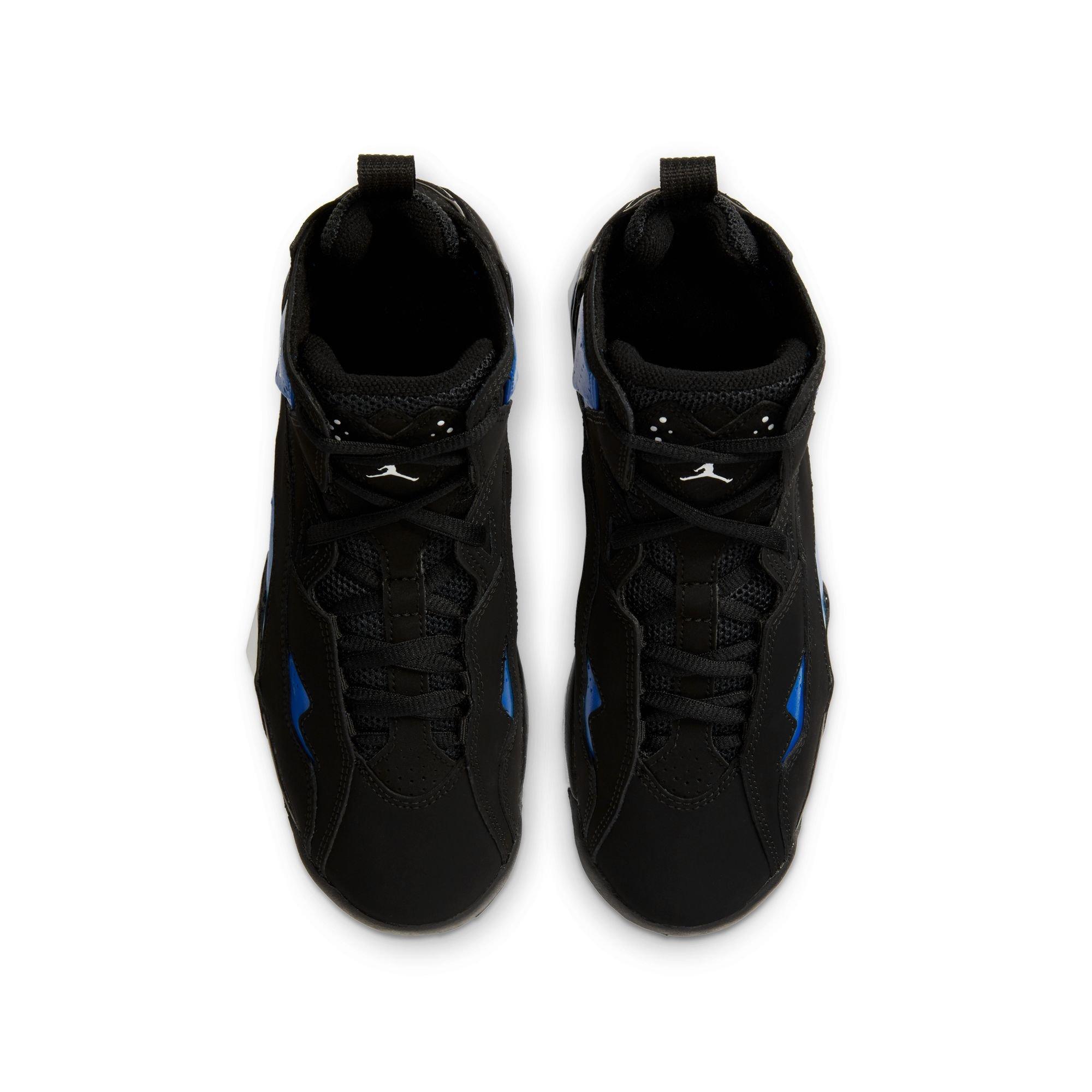 Jordan True Flight "Black/White/Game Royal" Grade School Boys' Shoe - BLACK/ROYAL Thumbnail View 6