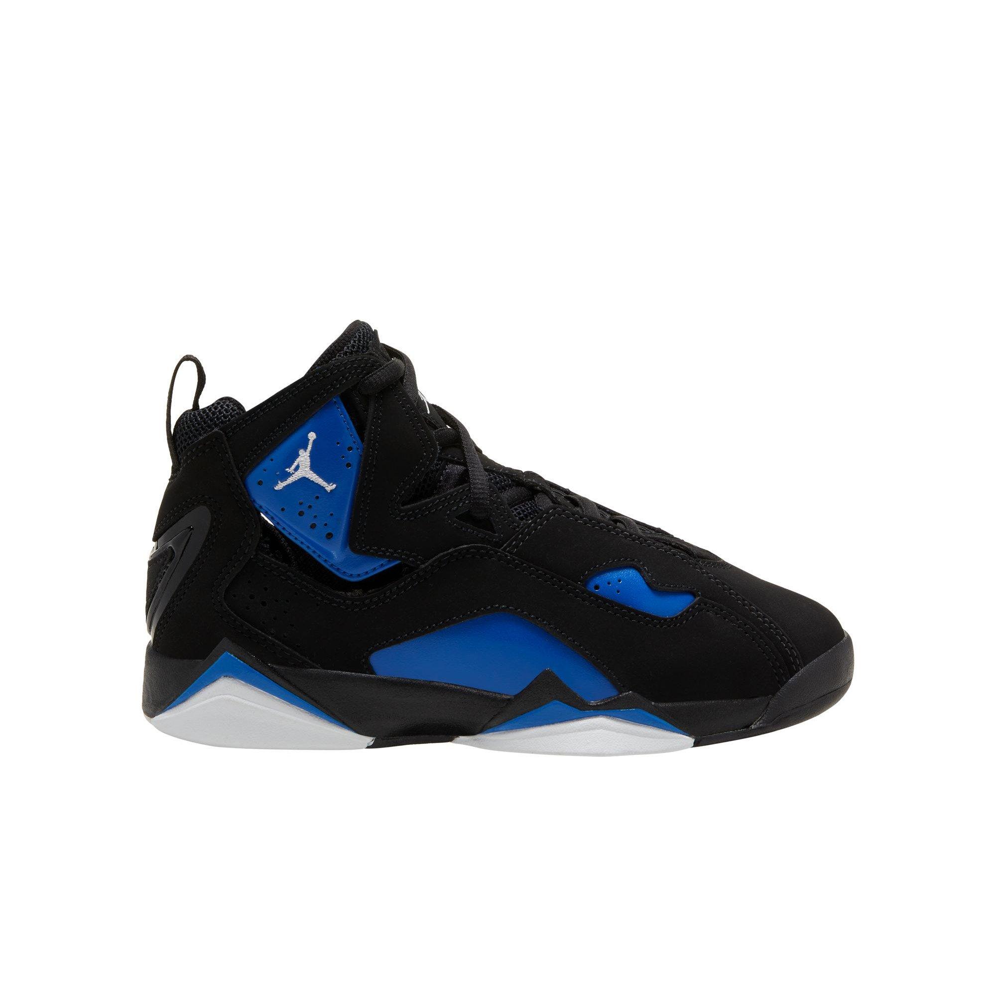 Jordan True Flight "Black/White/Game Royal" Grade School Boys' Shoe - BLACK/ROYAL Thumbnail View 1