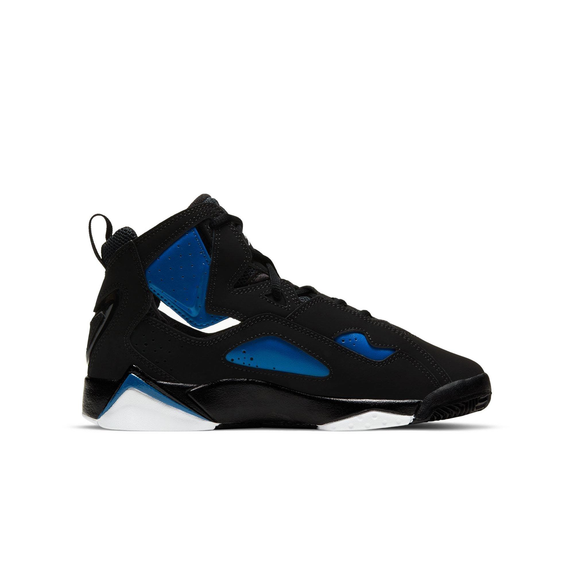 Jordan True Flight "Black/White/Game Royal" Grade School Boys' Shoe - BLACK/ROYAL Thumbnail View 2