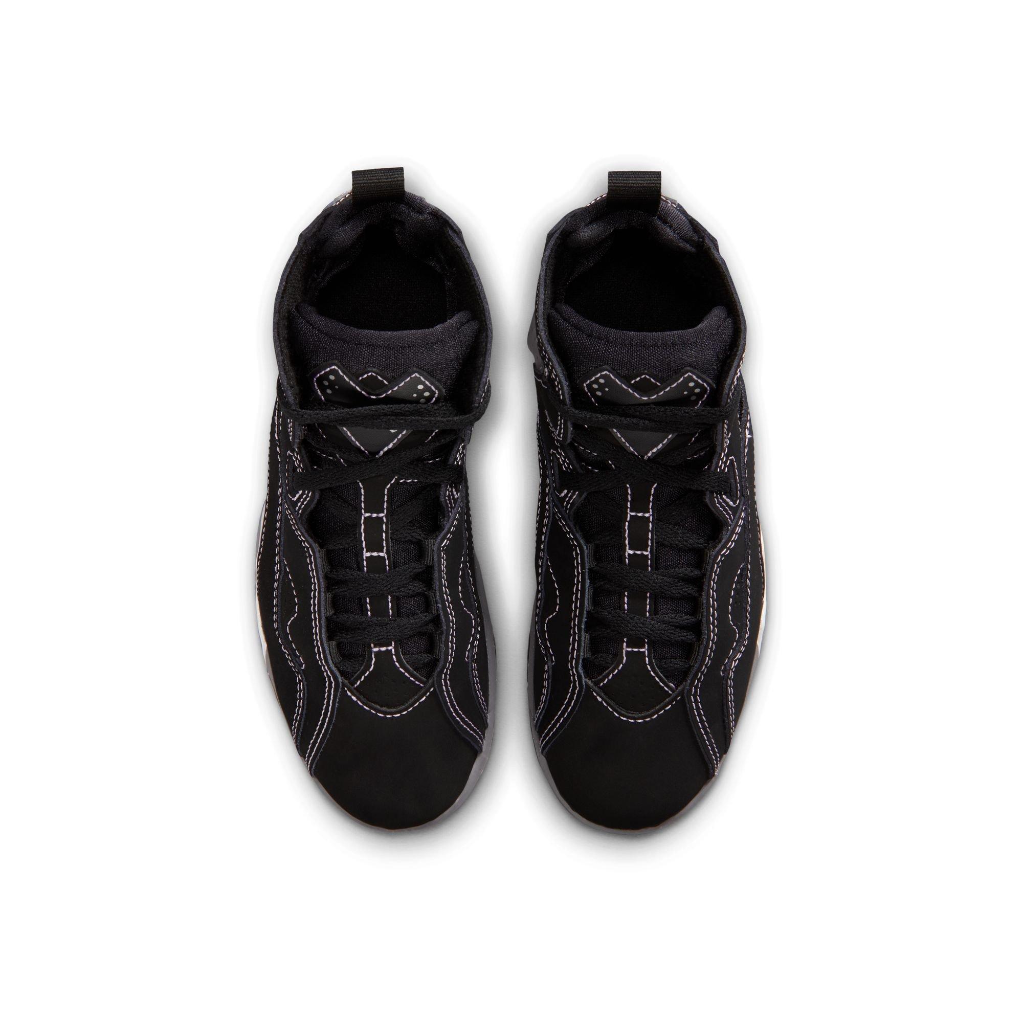Jordan True Flight "Black/Metallic Silver/Lt Graphite" Preschool Boys' Shoe - BLACK/SILVER