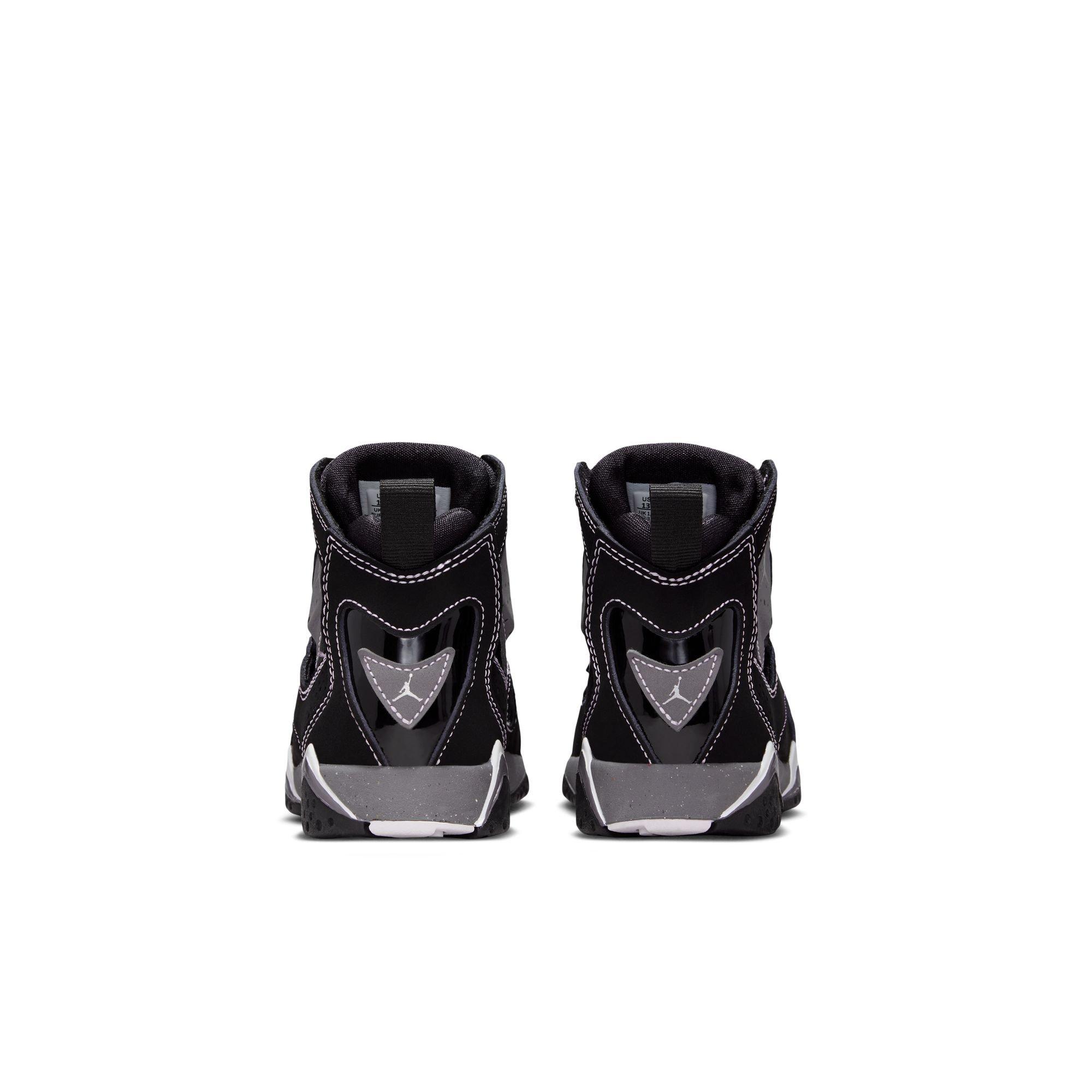 Jordan True Flight "Black/Metallic Silver/Lt Graphite" Preschool Boys' Shoe - BLACK/SILVER