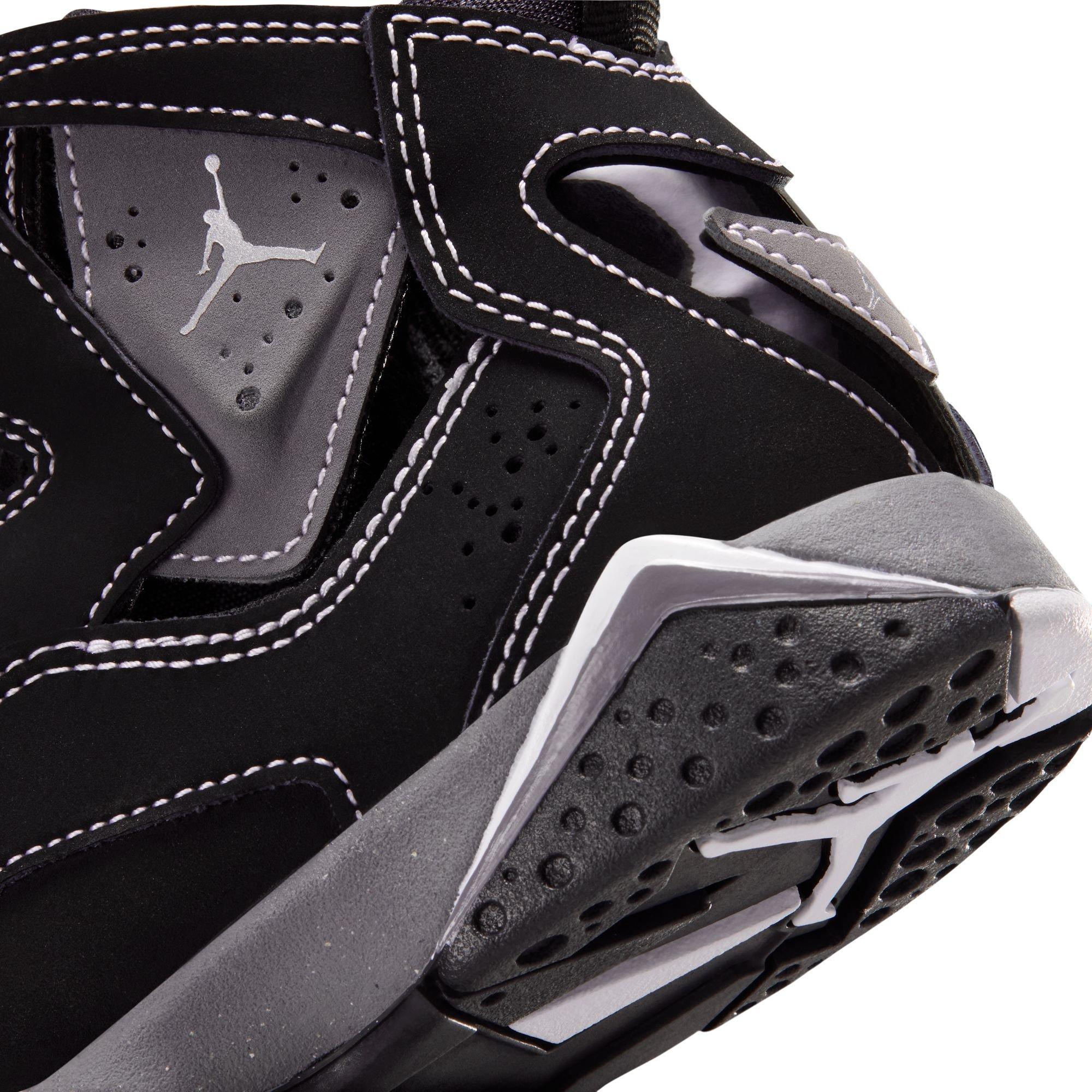 Jordan True Flight "Black/Metallic Silver/Lt Graphite" Preschool Boys' Shoe - BLACK/SILVER