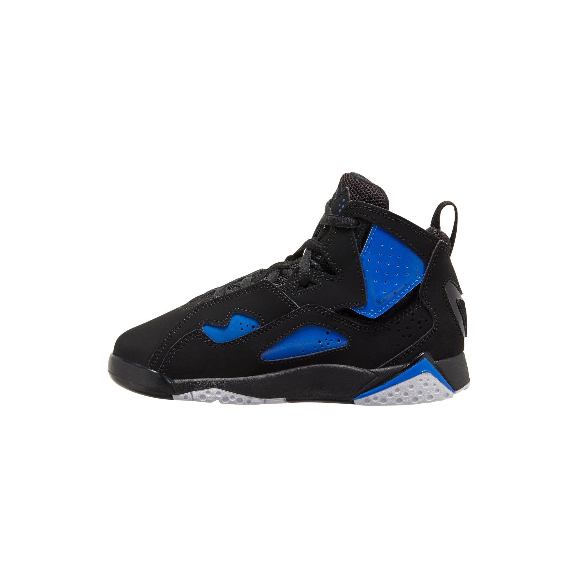 Jordan True Flight "Black/White/Game Royal" Preschool Boys' Shoe - BLACK/ROYAL Thumbnail View 4