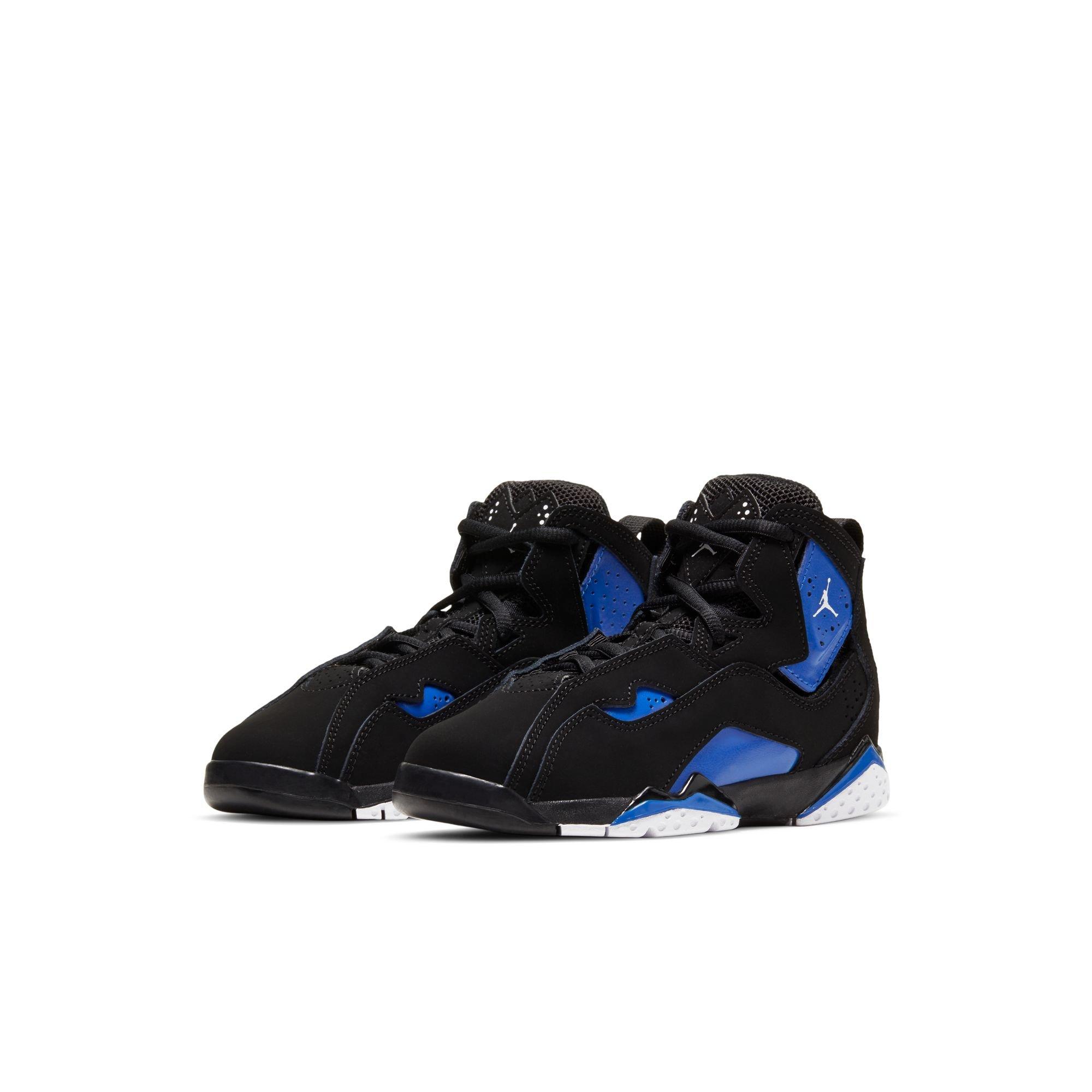 Jordan True Flight "Black/White/Game Royal" Preschool Boys' Shoe - BLACK/ROYAL Thumbnail View 5