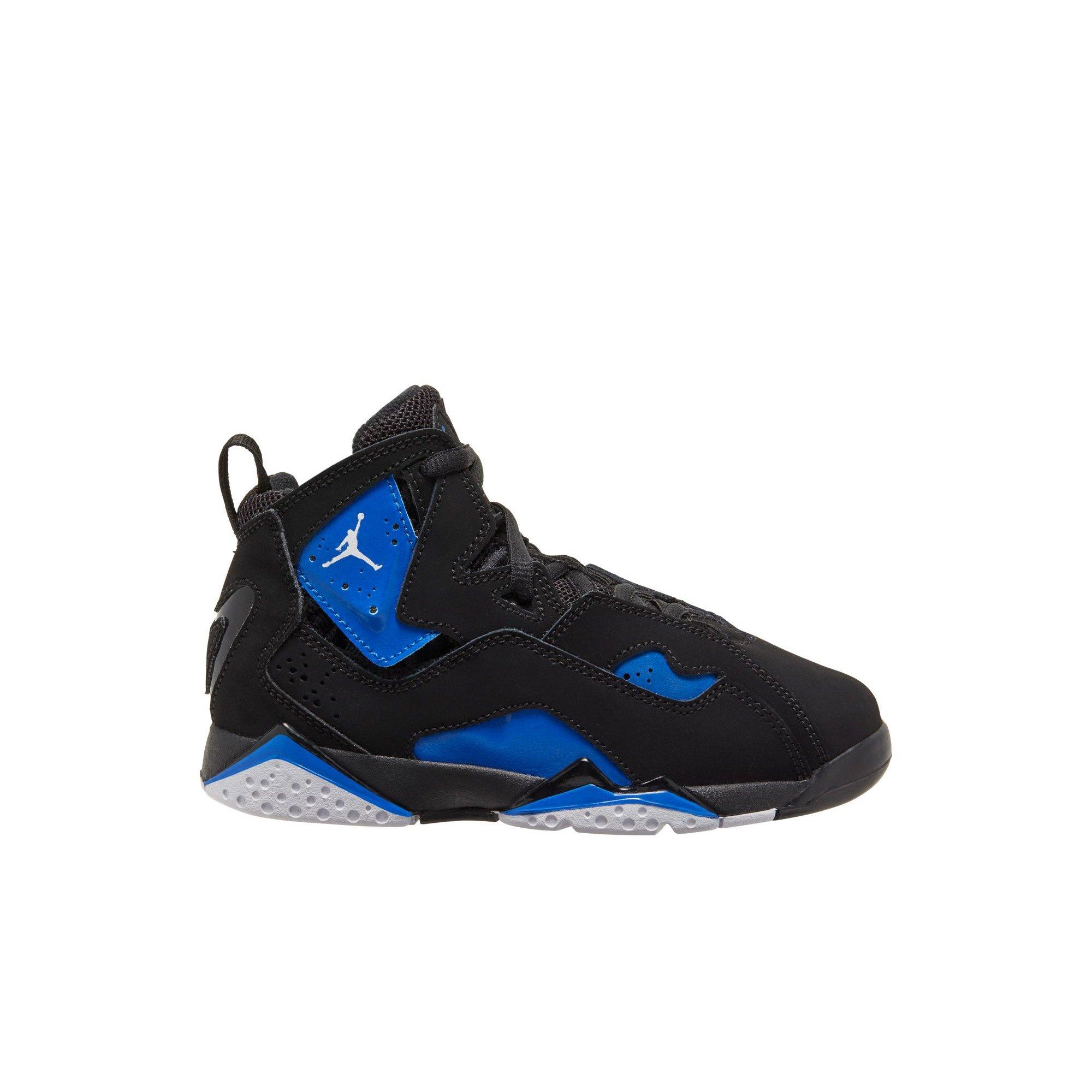 Jordan True Flight "Black/White/Game Royal" Preschool Boys' Shoe - BLACK/ROYAL Thumbnail View 1