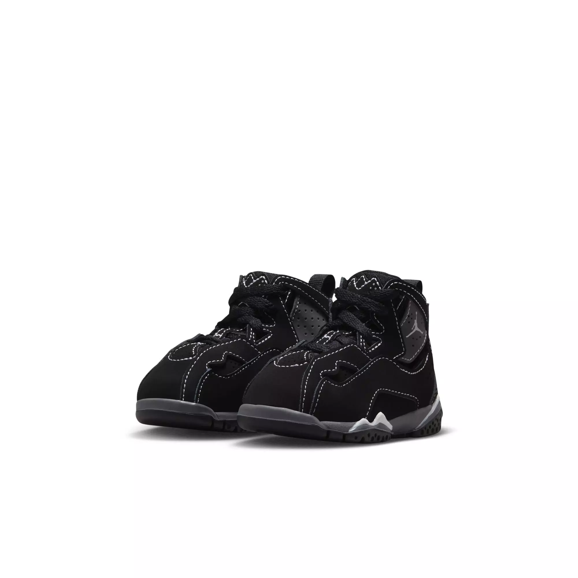 Jordan True Flight "Black/Metallic Silver/Lt Graphite" Toddler Boys' Shoe - BLACK/SILVER