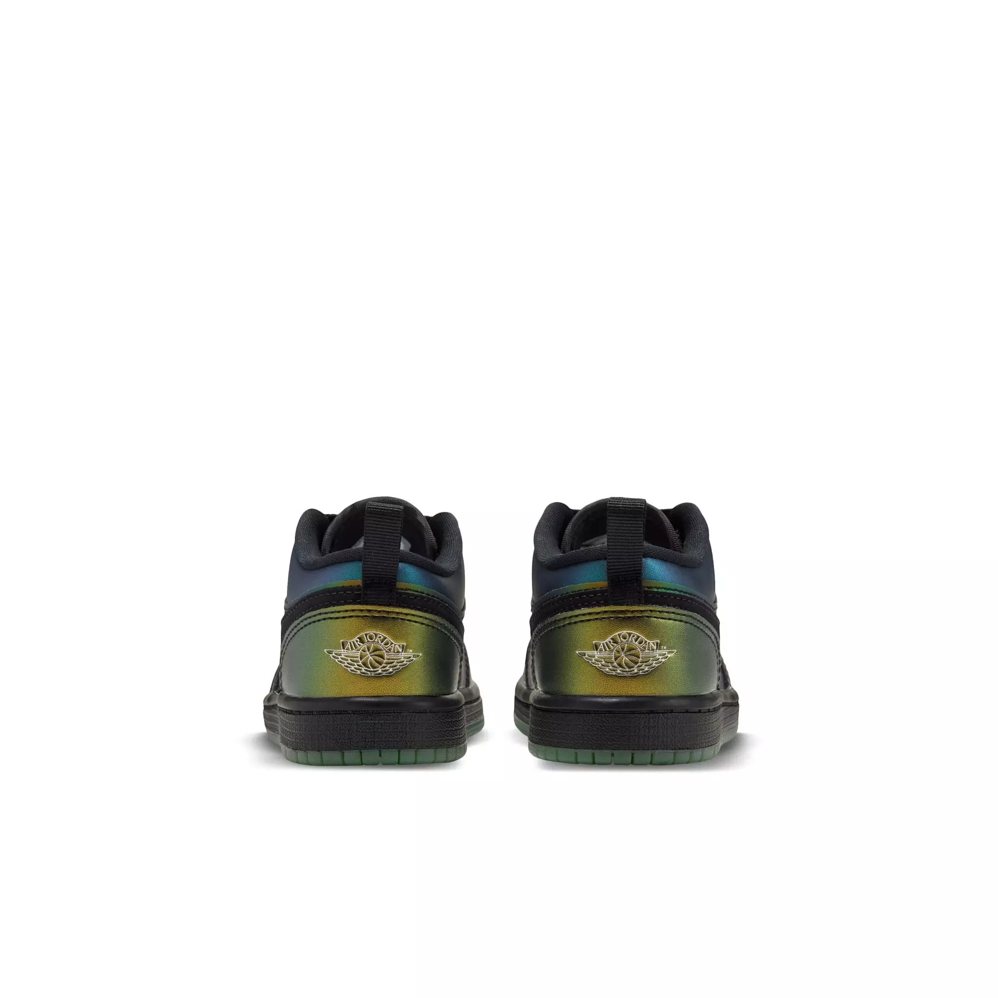 Jordan 1 Low SE "Magic Ball" Preschool Kids' Shoe - BLACK/METALLIC SILVER/ACTION GREEN