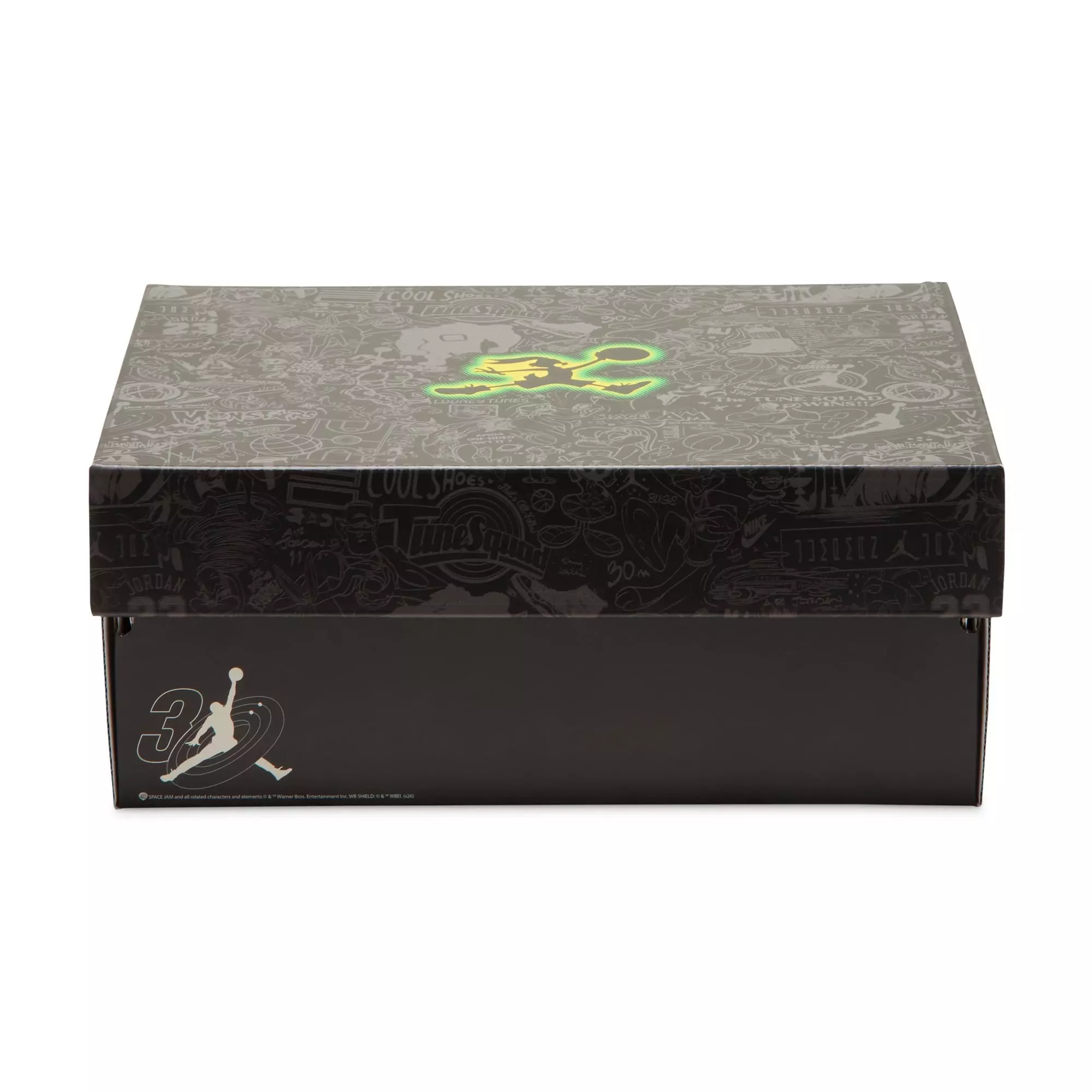 Jordan 1 Mid SE "Space Jam" Preschool Kids' Shoe - BLACK/YELLOW ZEST/ACTION GREEN