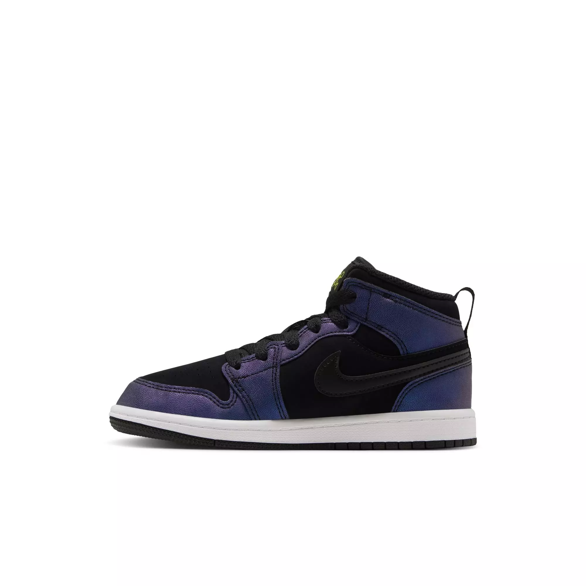 Jordan 1 Mid SE "Space Jam" Preschool Kids' Shoe - BLACK/YELLOW ZEST/ACTION GREEN