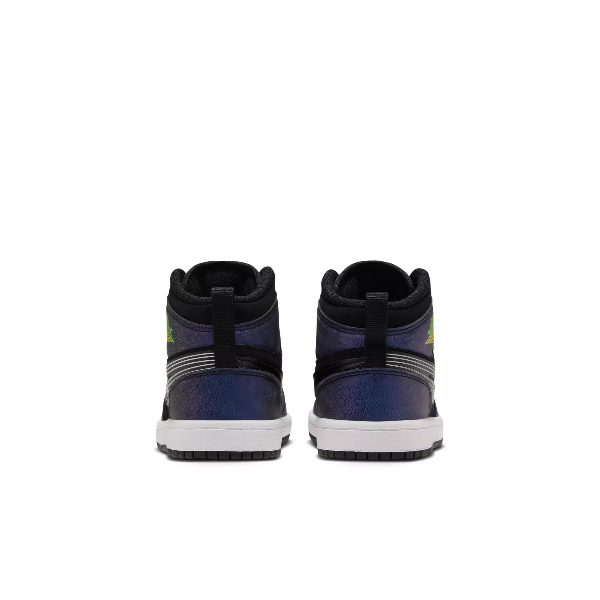 Jordan 1 Mid SE "Space Jam" Preschool Kids' Shoe - BLACK/YELLOW ZEST/ACTION GREEN