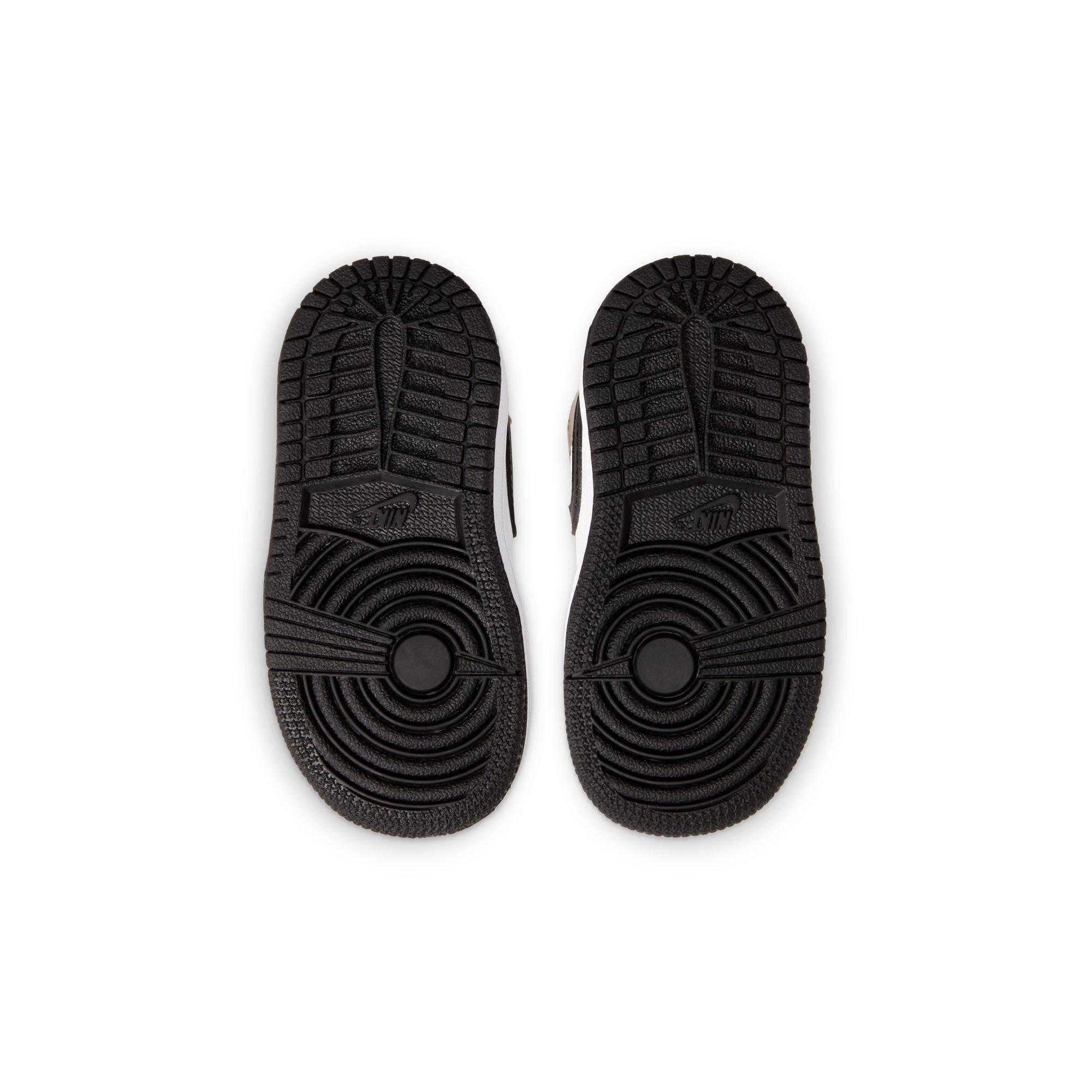 Jordan 1 Mid SE "Metallic Gold/Black/White" Toddler Boys' Shoe - GOLD/BLACK/WHITE Thumbnail View 8