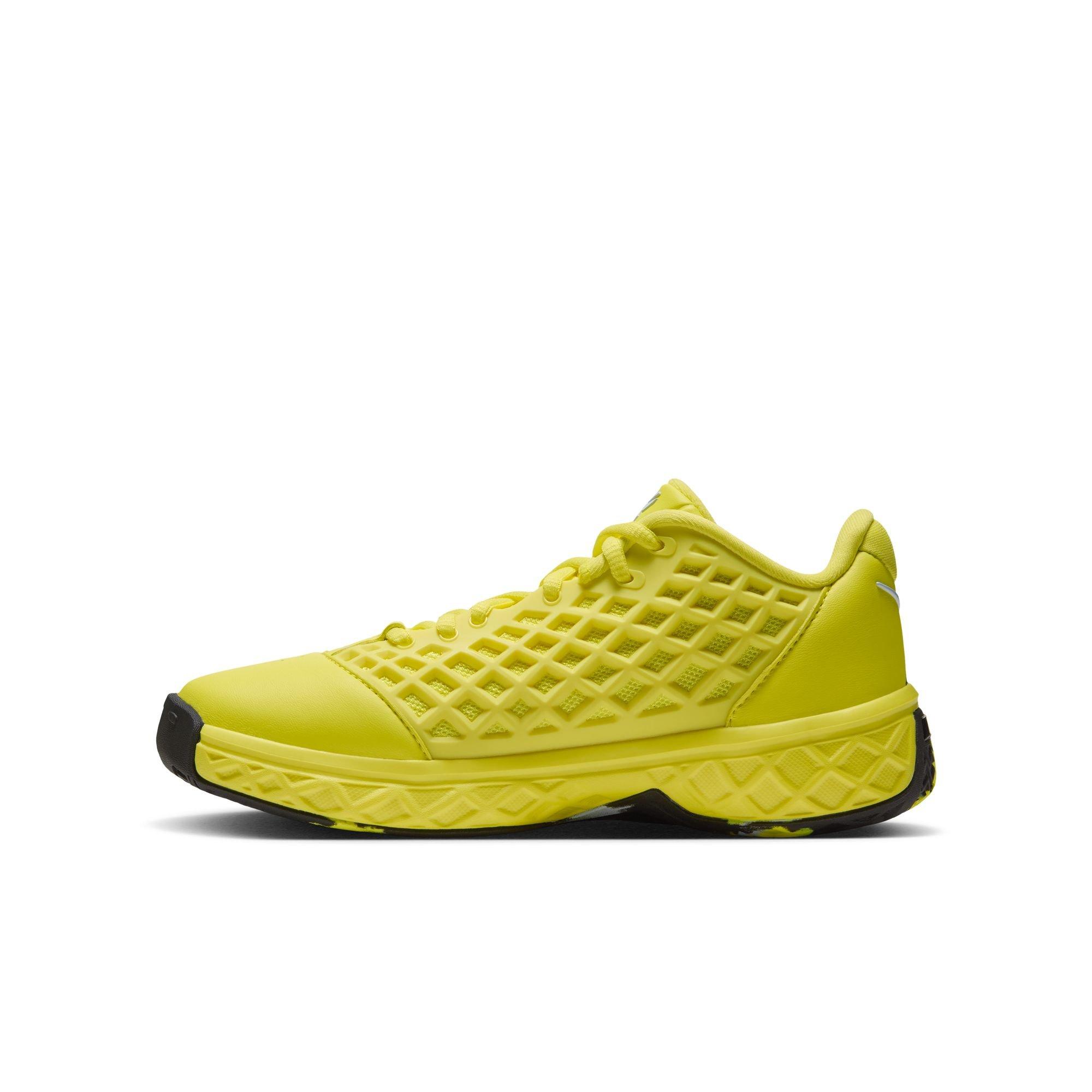 Nike Kobe III Low Protro "Dynamic Yellow" Grade School Kids' Basketball Shoe - DYNAMIC YELLOW/CELESTINE BLUE/BLACK