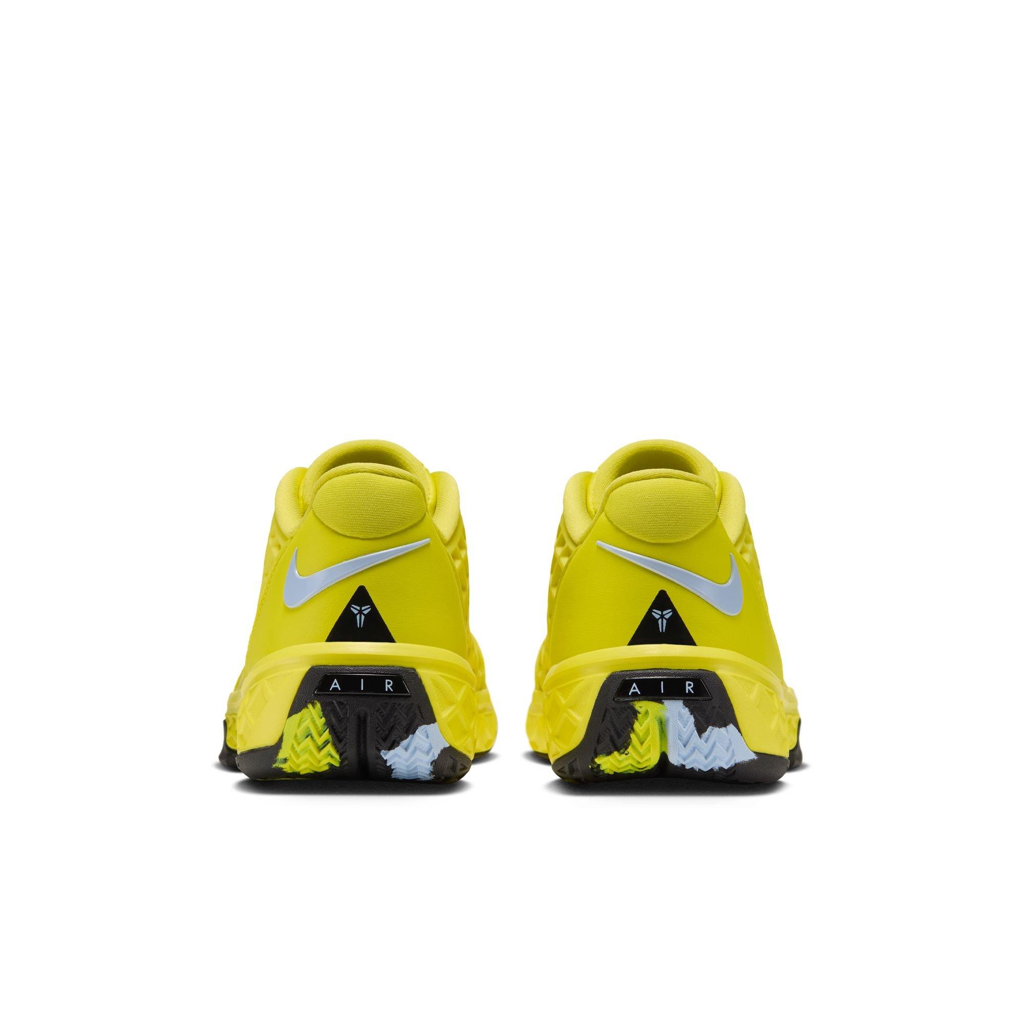 Nike Kobe III Low Protro "Dynamic Yellow" Grade School Kids' Basketball Shoe - DYNAMIC YELLOW/CELESTINE BLUE/BLACK