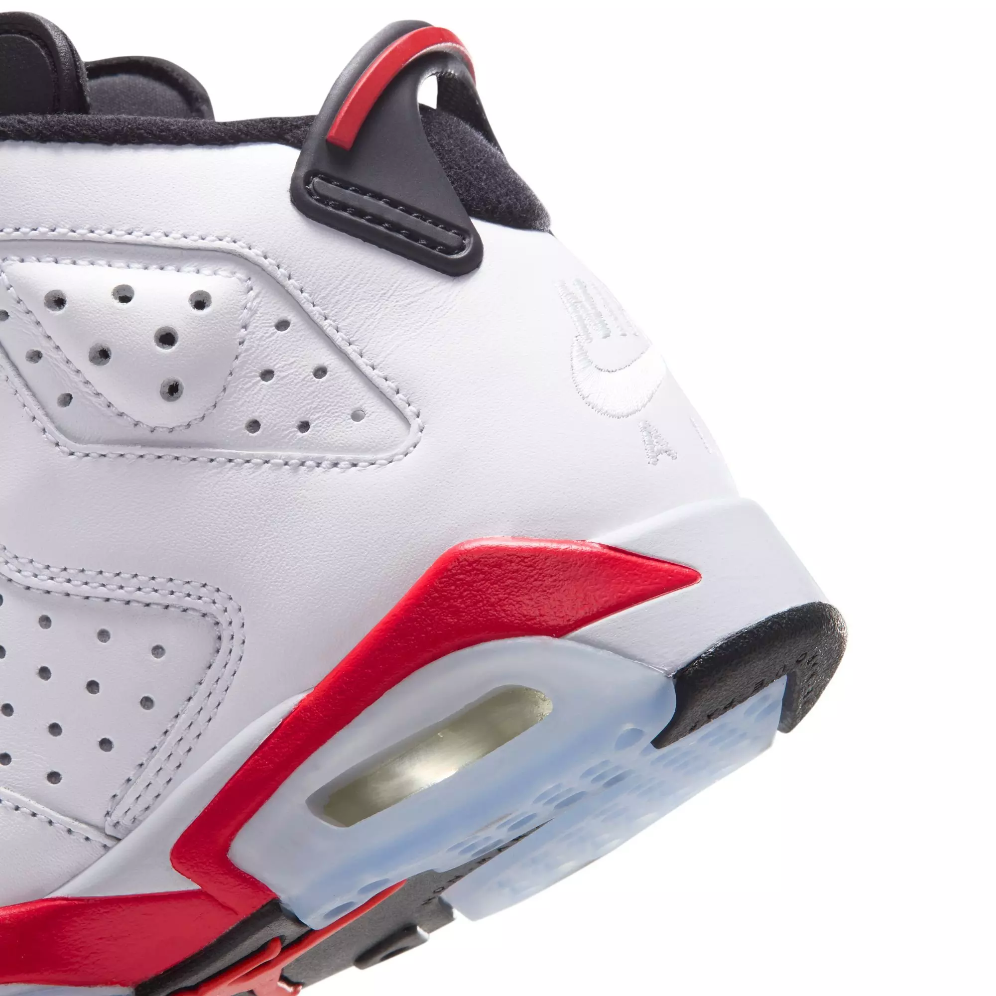 Jordan 6 Retro "White Infrared" Grade School Kids' Shoe - WHITE/LT CRIMSON/BLACK