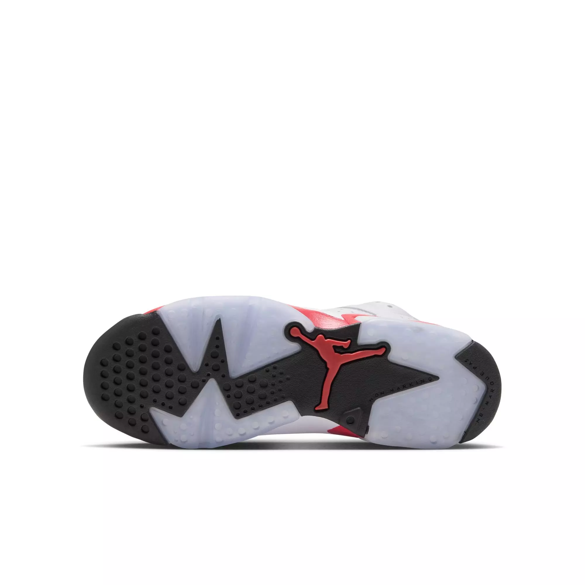 Jordan 6 Retro "White Infrared" Grade School Kids' Shoe - WHITE/LT CRIMSON/BLACK