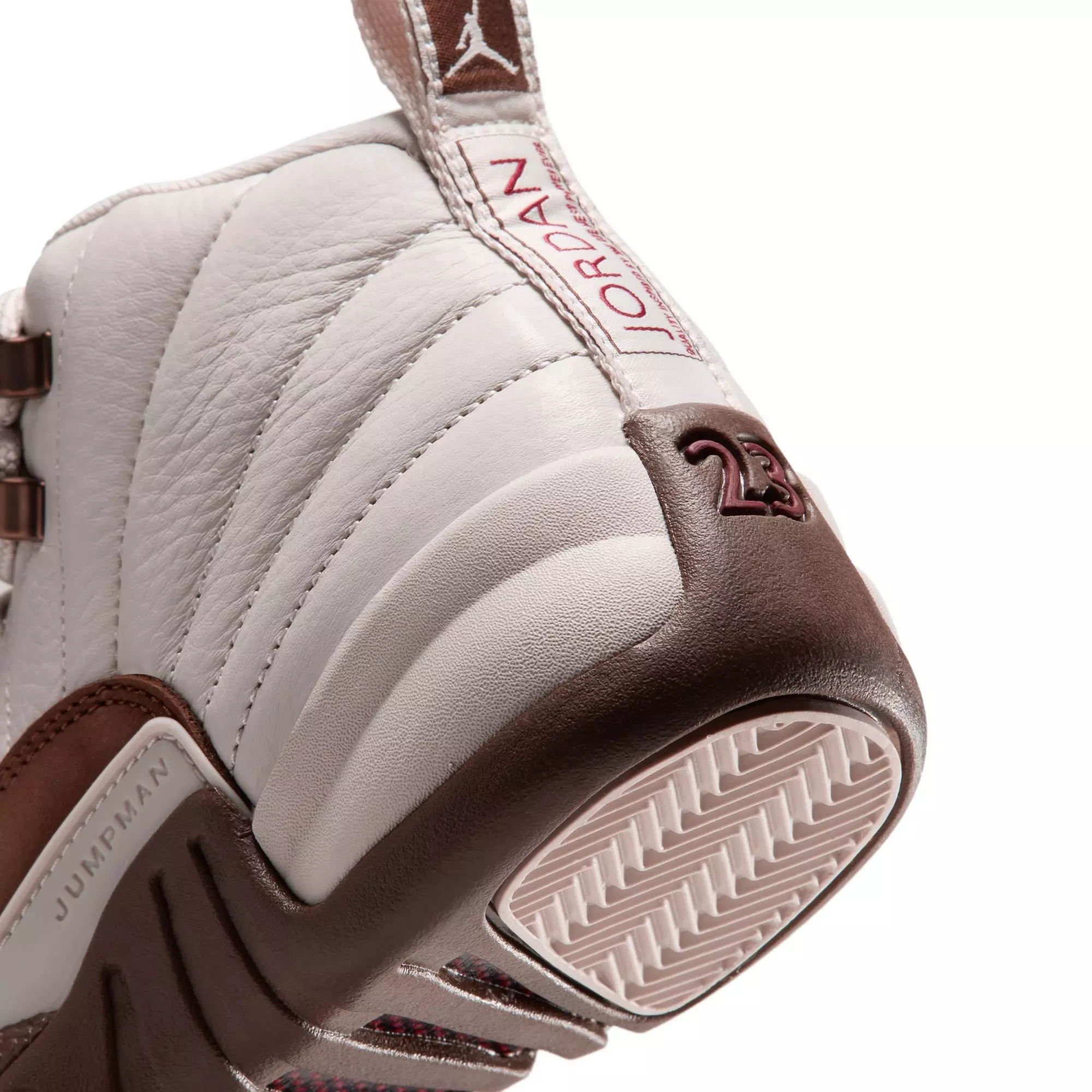 Jordan 12 Retro "Fireside" Grade School Kids' Shoe - LT OREWOOD BRN/CACAO WOW