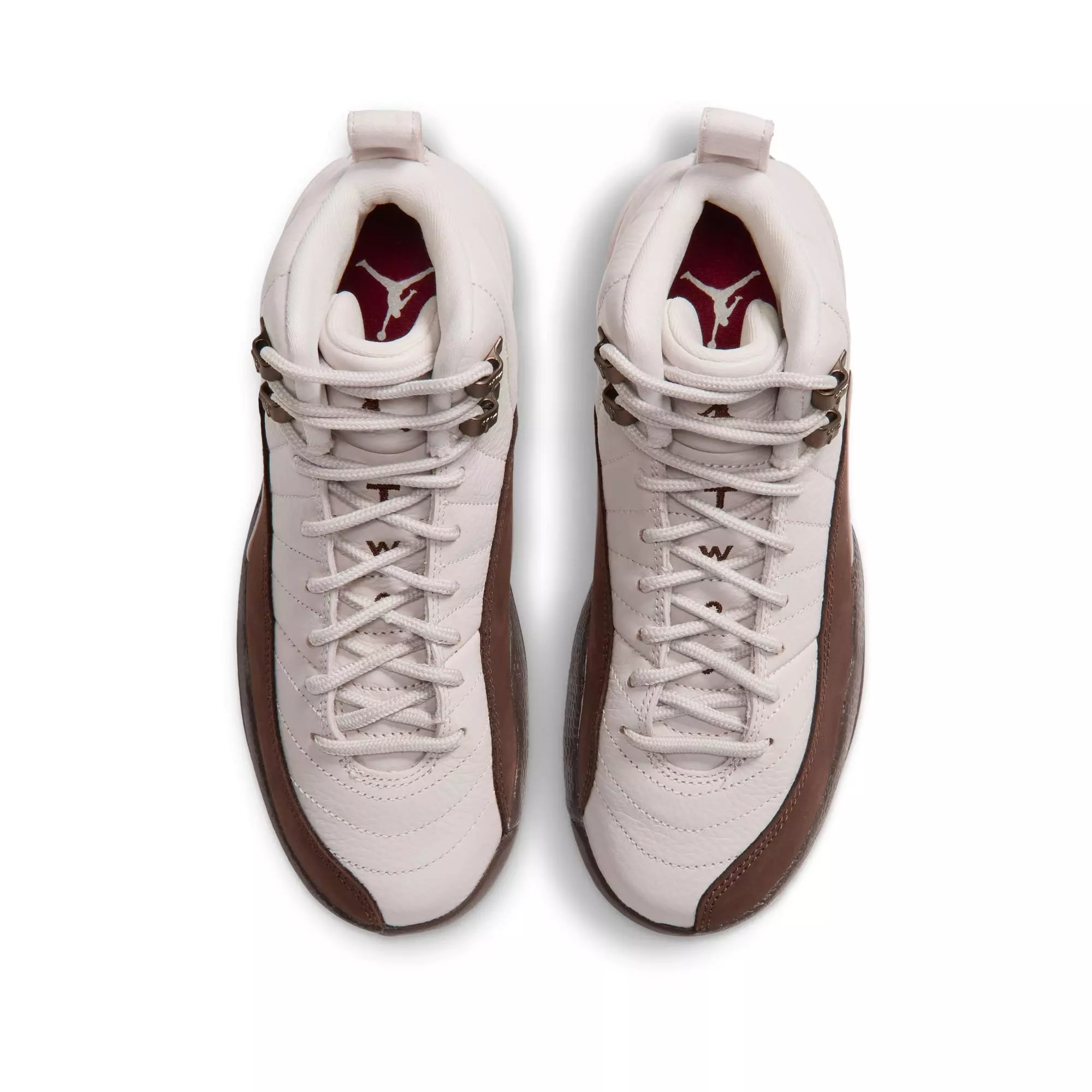 Jordan 12 Retro "Fireside" Grade School Kids' Shoe - LT OREWOOD BRN/CACAO WOW