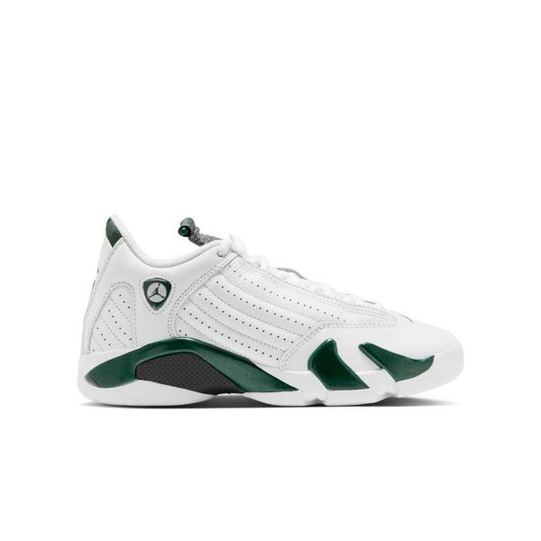 Jordan 14 Retro "Forest Green" Grade School Kids' Shoe - GORGE GREEN/LT GRAPHITE/WHITE
