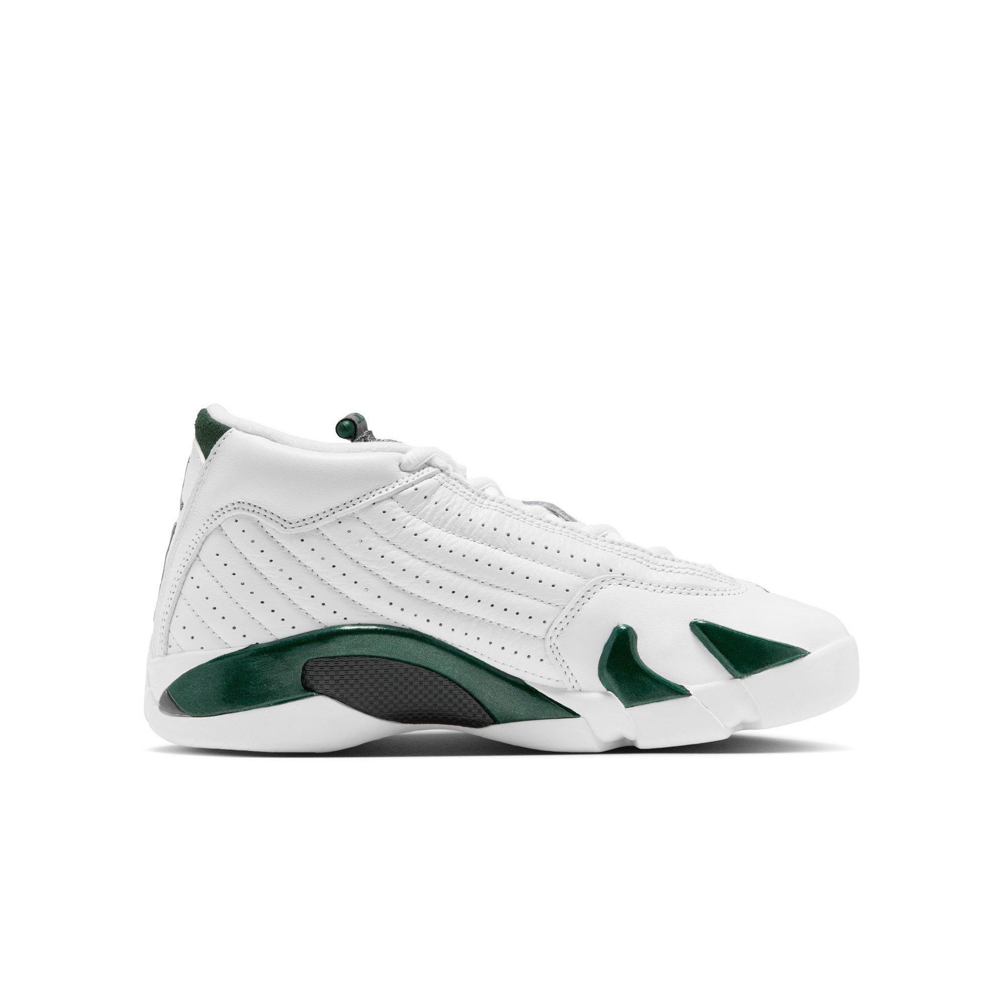 Jordan 14 Retro "Forest Green" Grade School Kids' Shoe - GORGE GREEN/LT GRAPHITE/WHITE