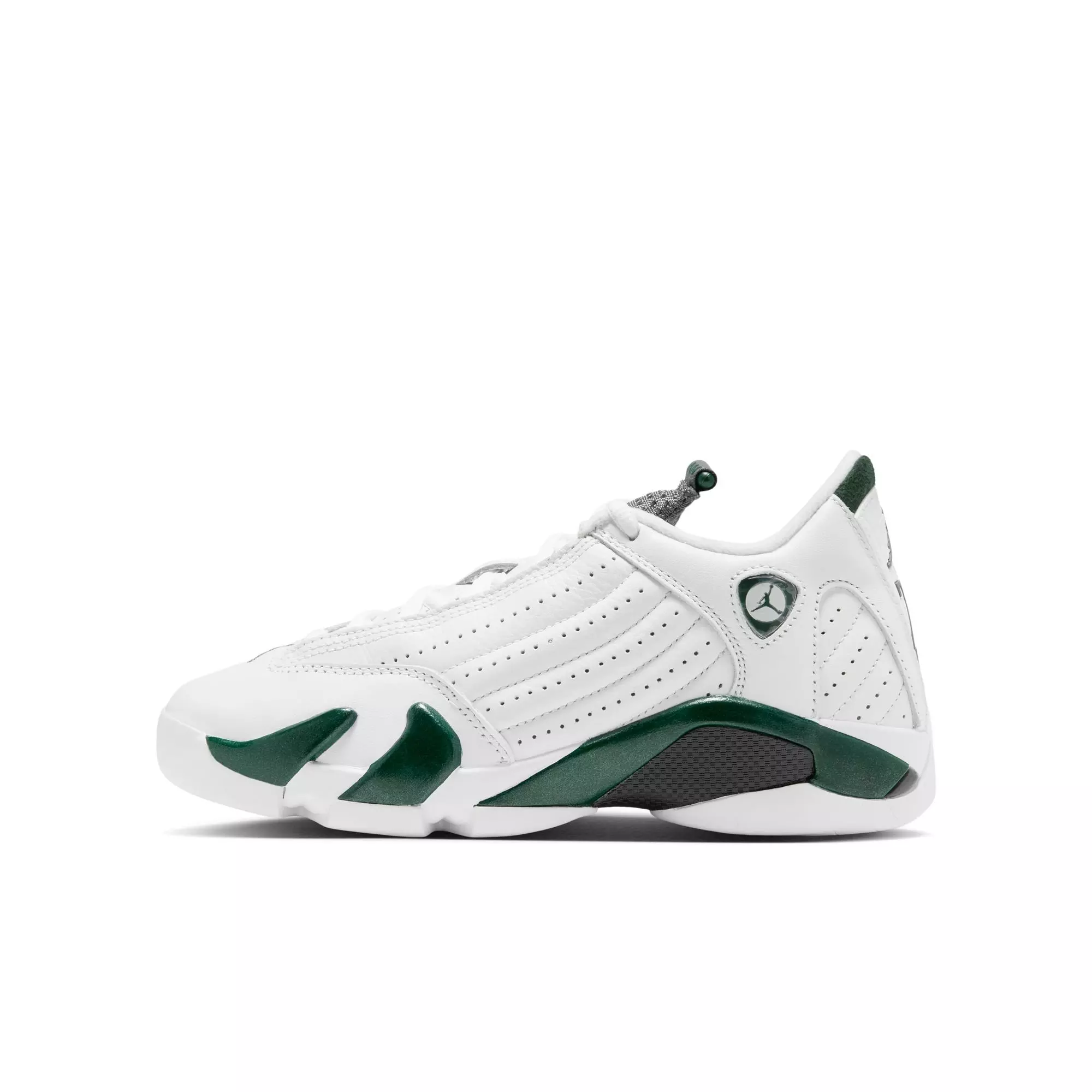 Jordan 14 Retro "Forest Green" Grade School Kids' Shoe - GORGE GREEN/LT GRAPHITE/WHITE