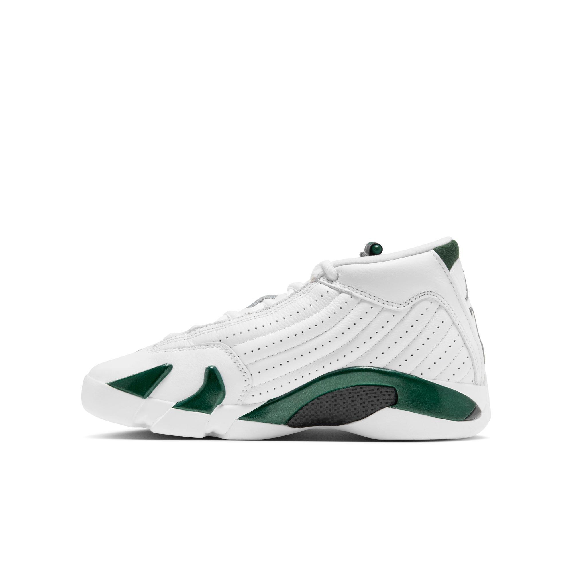 Jordan 14 Retro "Forest Green" Grade School Kids' Shoe - GORGE GREEN/LT GRAPHITE/WHITE